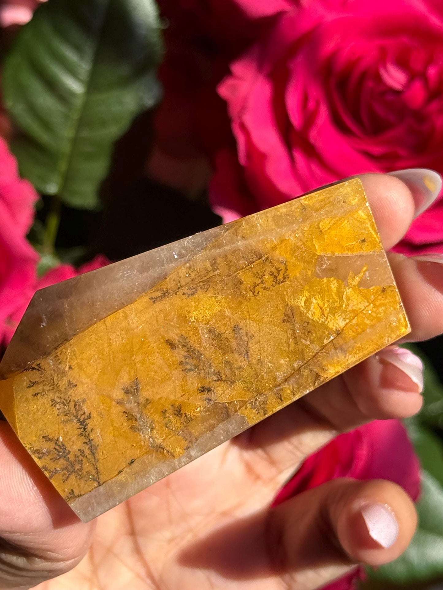 Dendritic Quartz, Girasol Quartz With Dendrites, Dendritic, Healing Crystals, Crystals, Crystals Gift, Metaphysical Crystals 65 mm