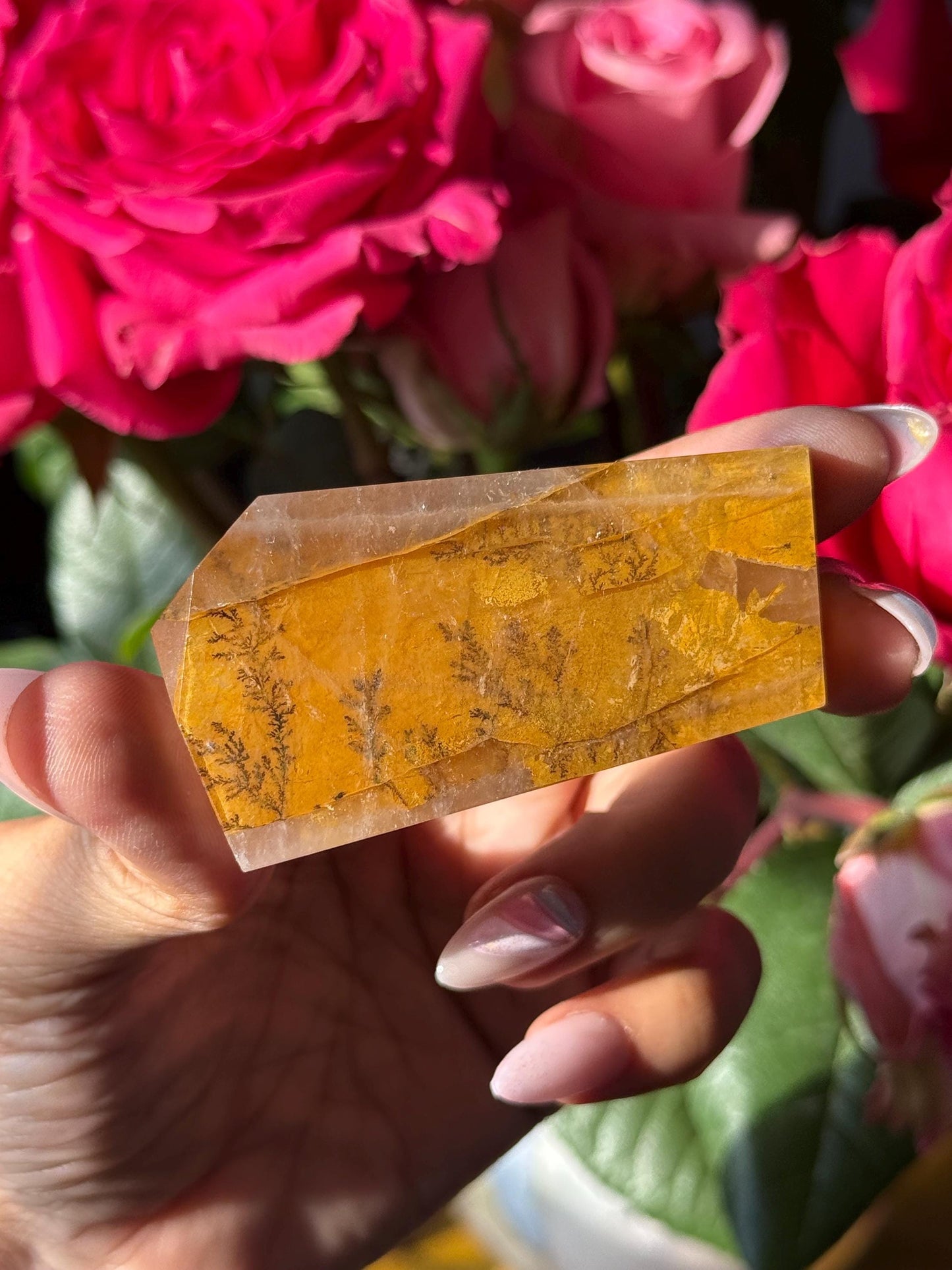 Dendritic Quartz, Girasol Quartz With Dendrites, Dendritic, Healing Crystals, Crystals, Crystals Gift, Metaphysical Crystals 65 mm