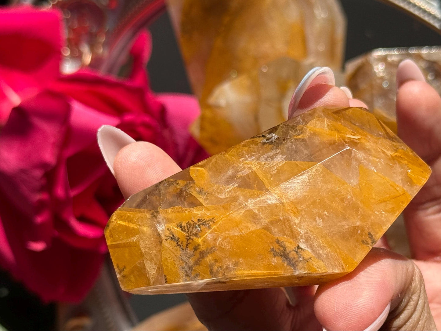 Dendritic Quartz, Girasol Quartz With Dendrites, SMALL