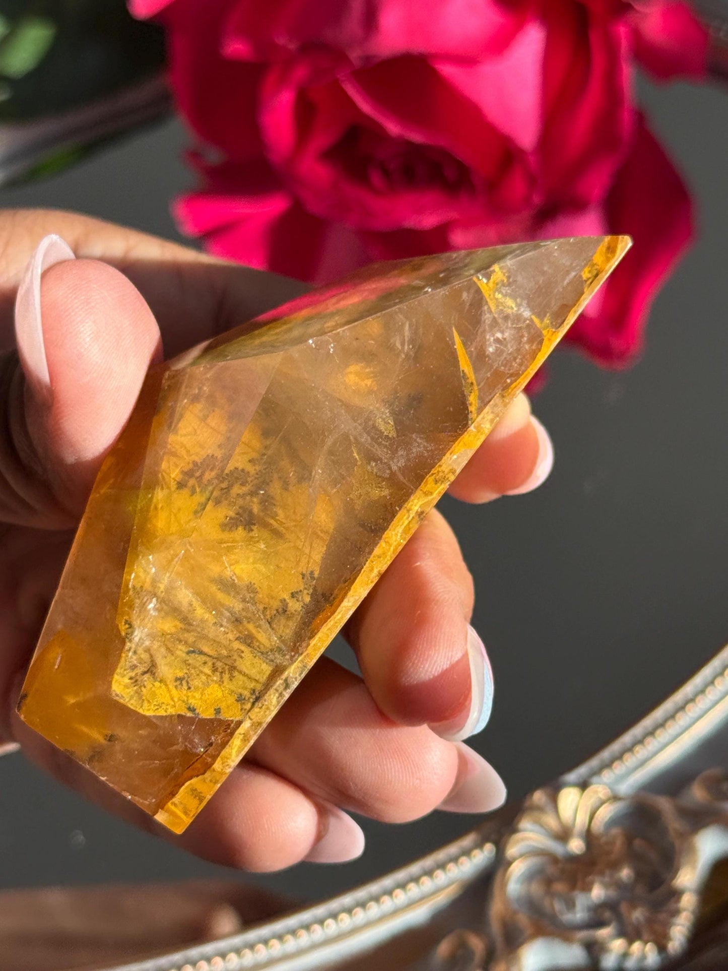 Dendritic Quartz, Girasol Quartz With Dendrites, Dendritic, Crystal Gifts