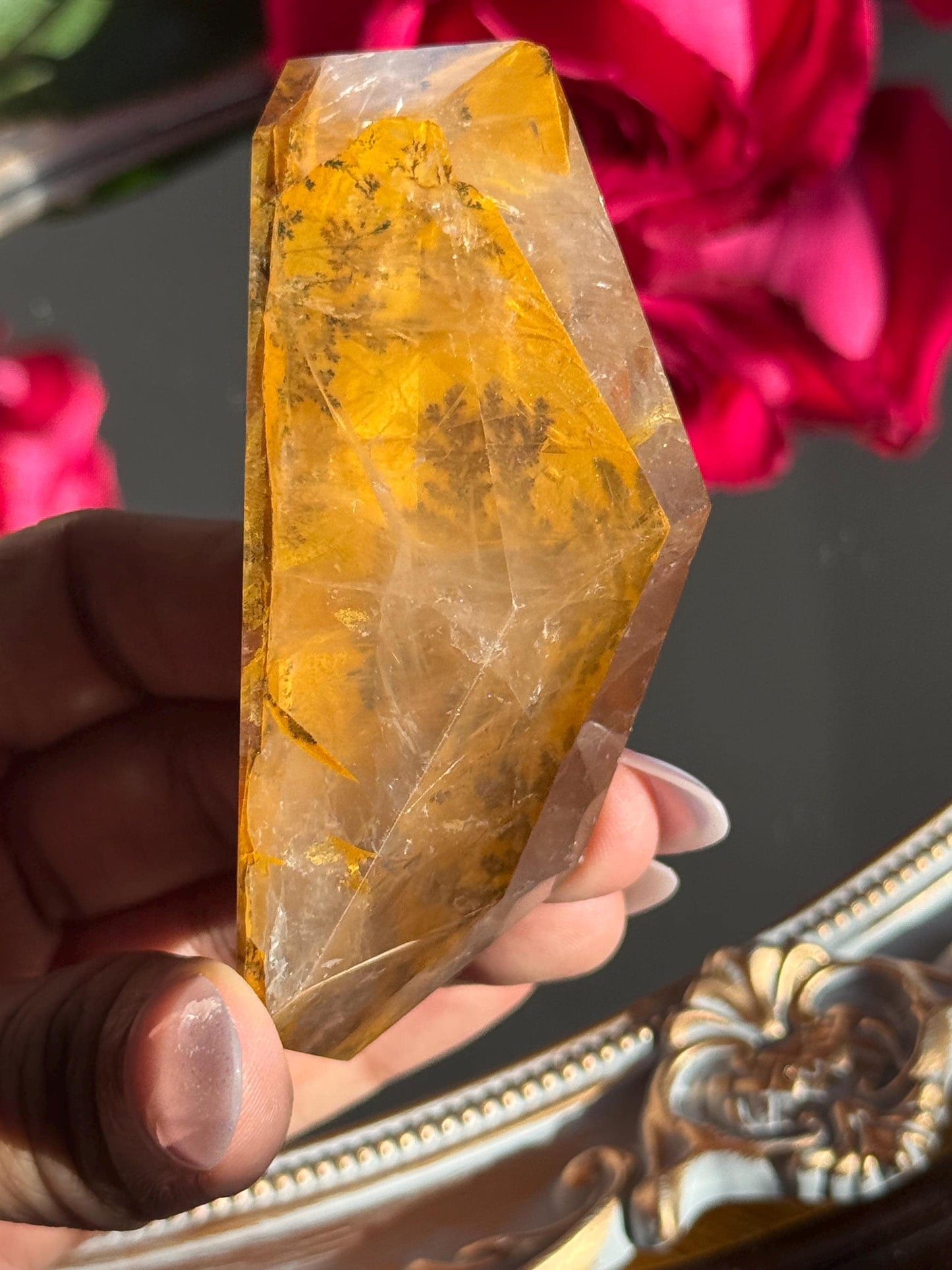 Dendritic Quartz, Girasol Quartz With Dendrites, Dendritic, Crystal Gifts