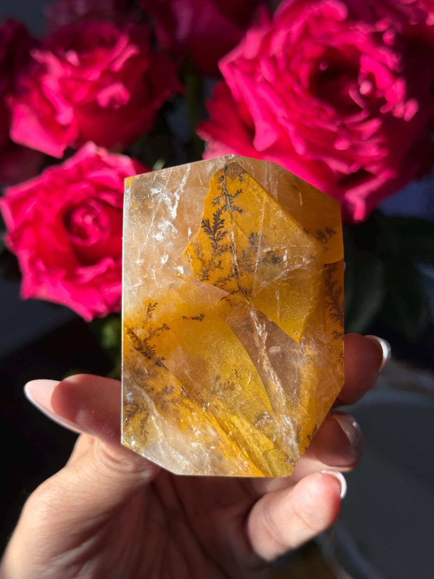 Dendritic Quartz, Girasol Quartz With Dendrites, Dendritic, Crystal Gifts