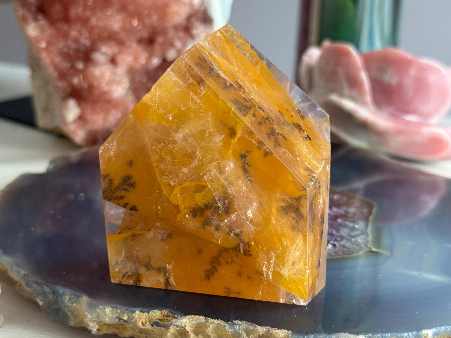 Dendritic Quartz, Girasol Quartz With Dendrites, Dendritic, Crystal Gifts