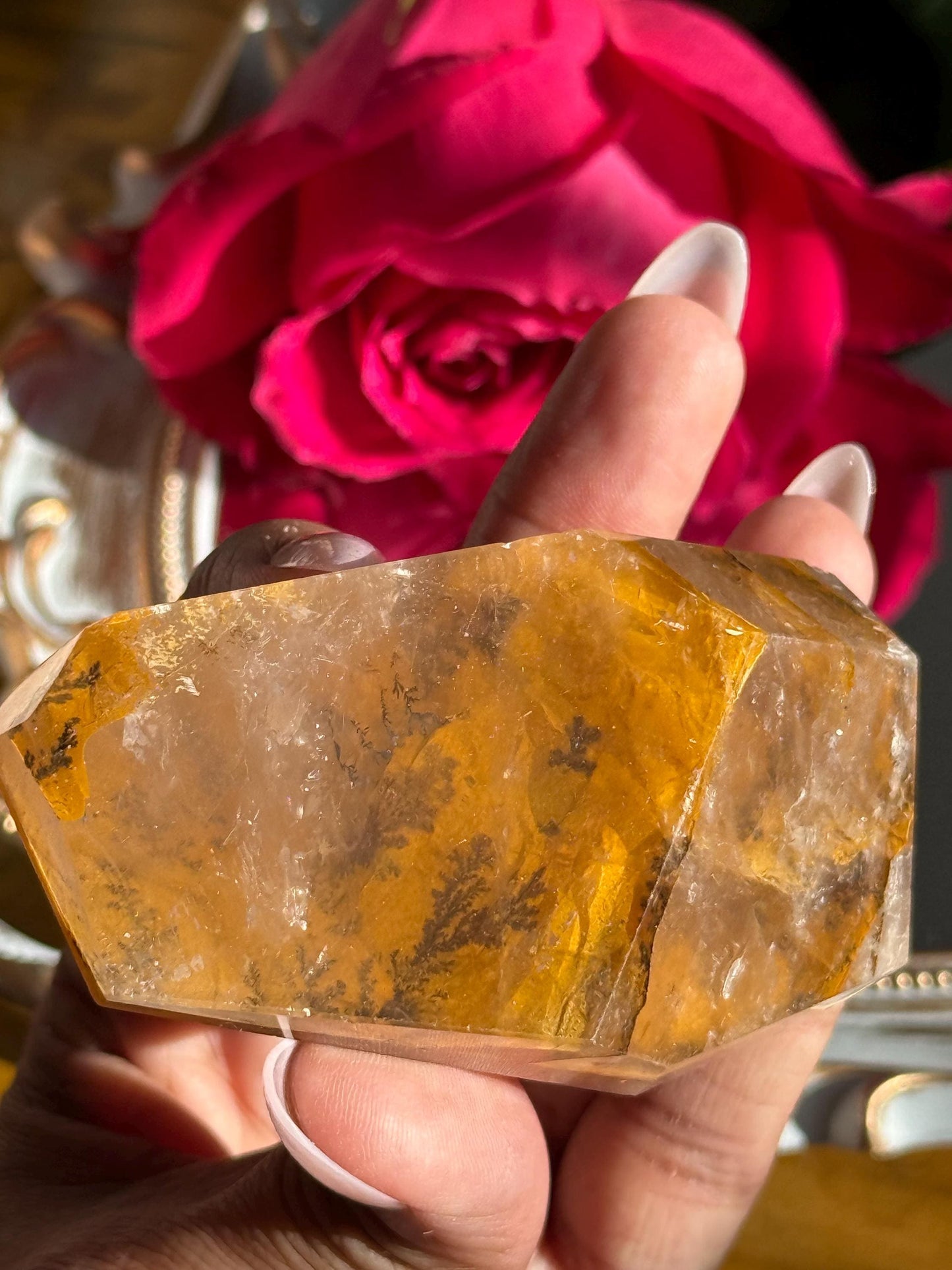 Dendritic Quartz, Girasol Quartz With Dendrites, Dendritic, Crystal Gifts