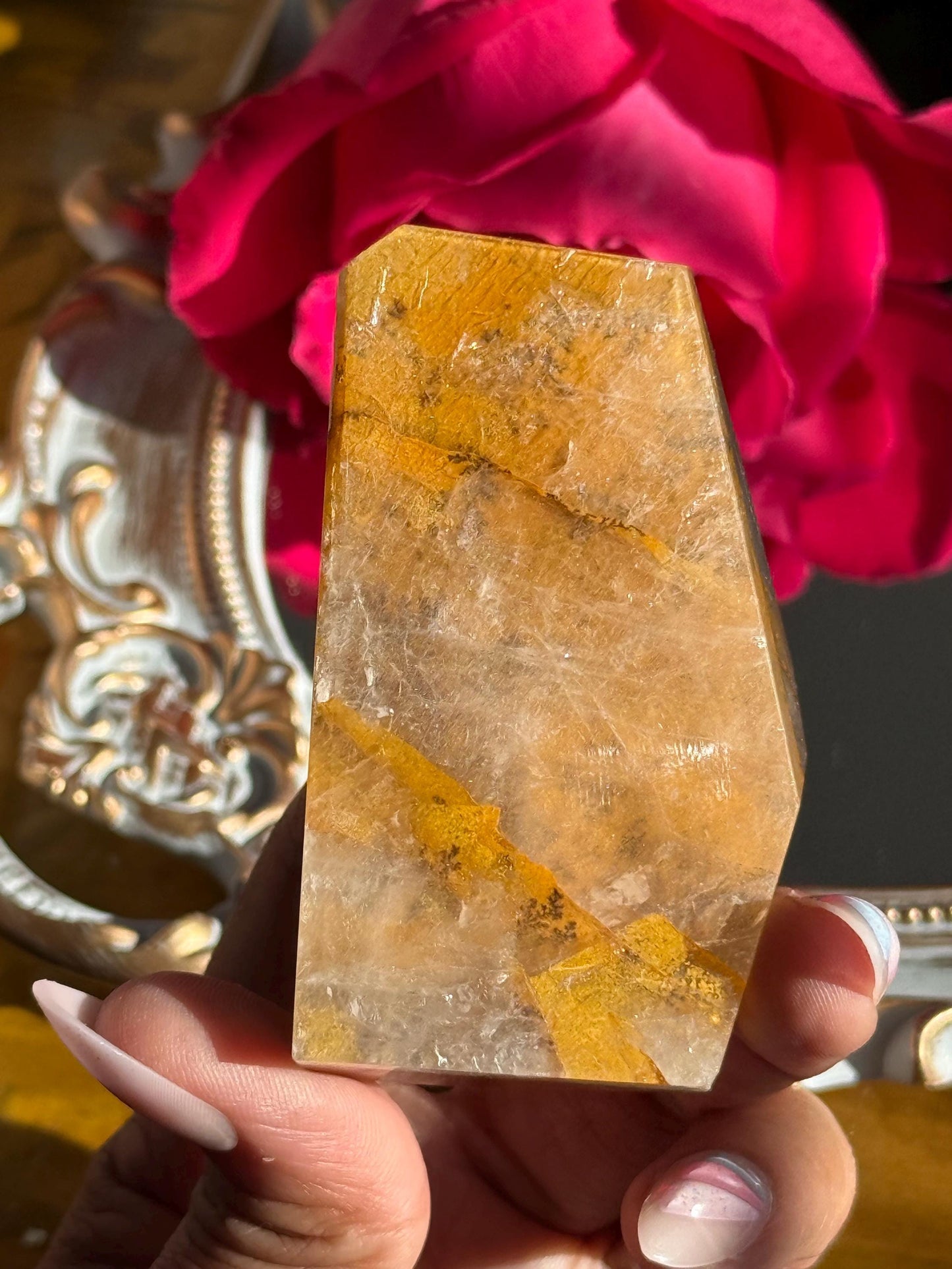 Dendritic Quartz, Girasol Quartz With Dendrites, Dendritic, Crystal Gifts