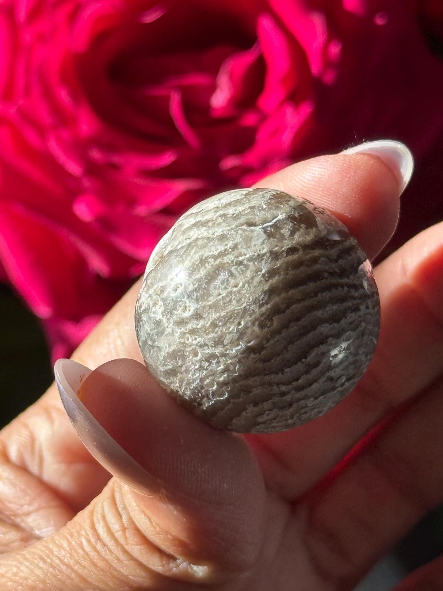 Thousand Layer Crystal Sphere, Mini Lodolite Sphere