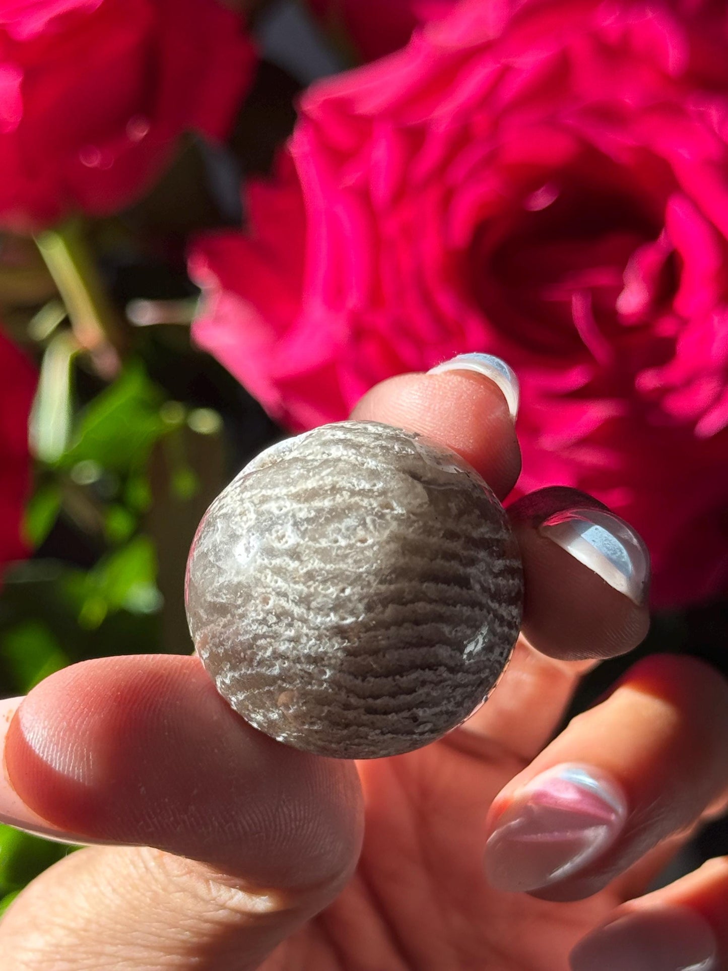 Thousand Layer Crystal Sphere, Mini Lodolite Sphere