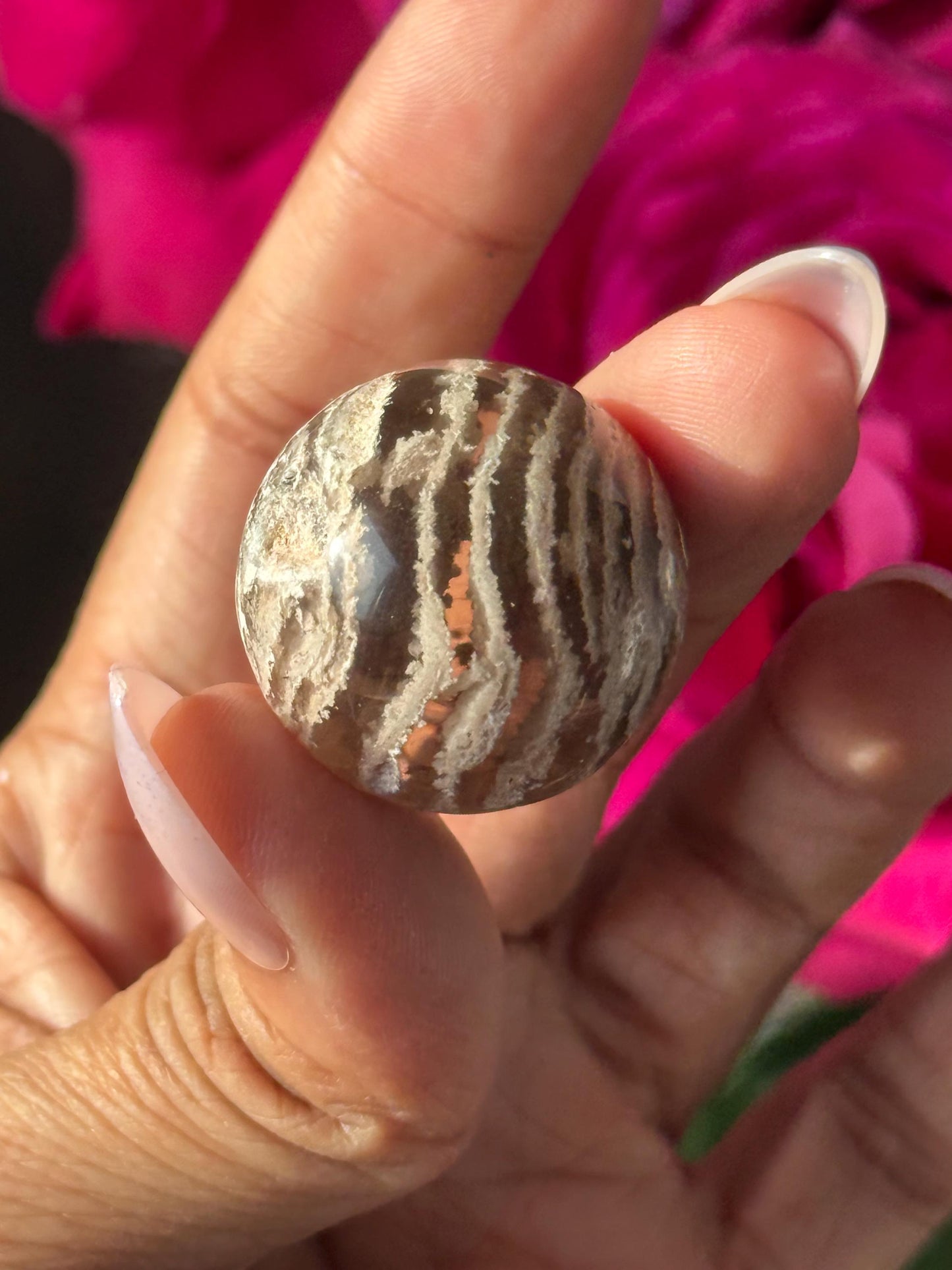 Thousand Layer Crystal Sphere, Mini Lodolite Sphere