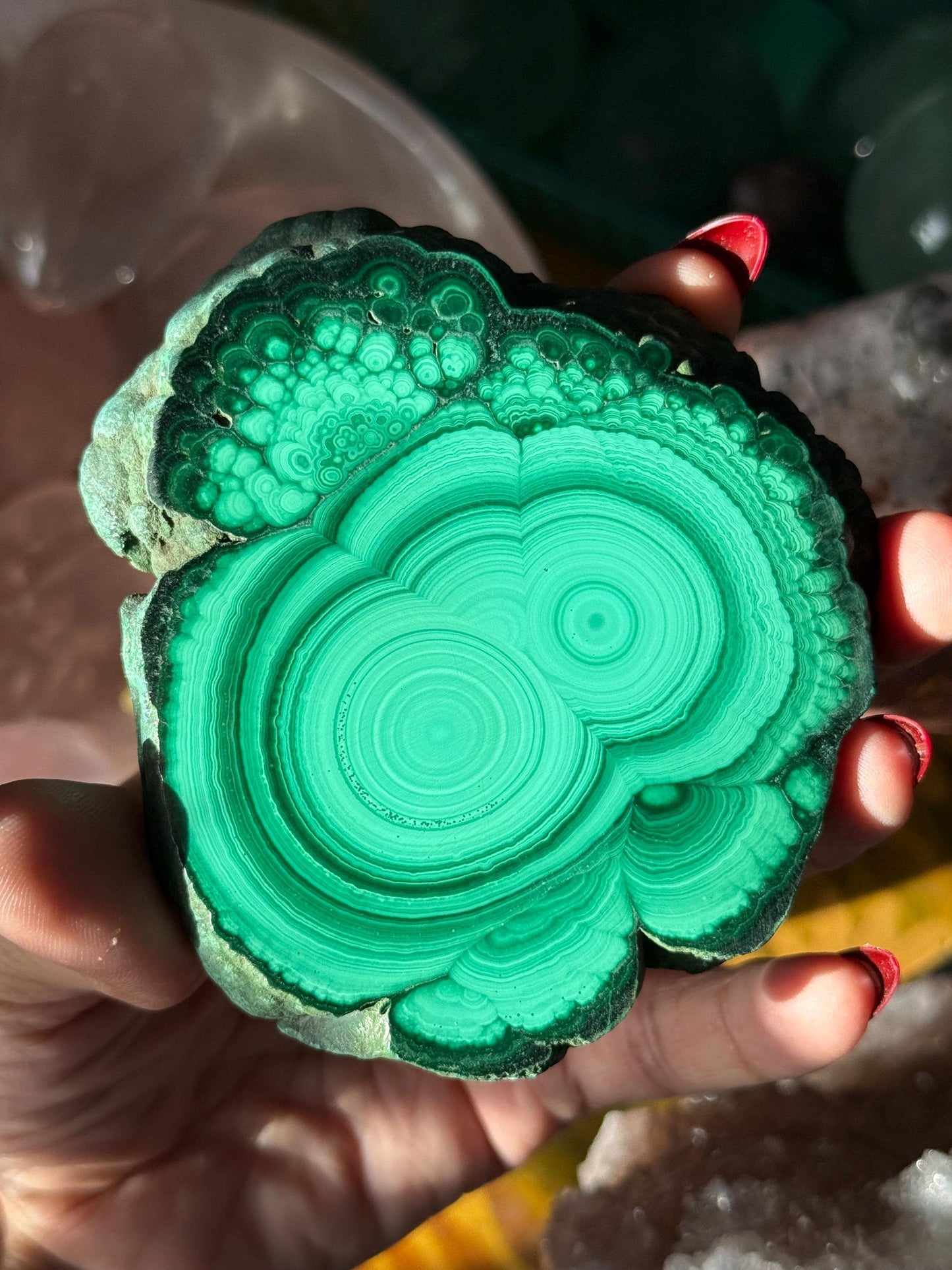 Druzy Malachite Slab, Polished Malachite, Malachite, Natural Home Decoration, Crystal Gifts For Friends,