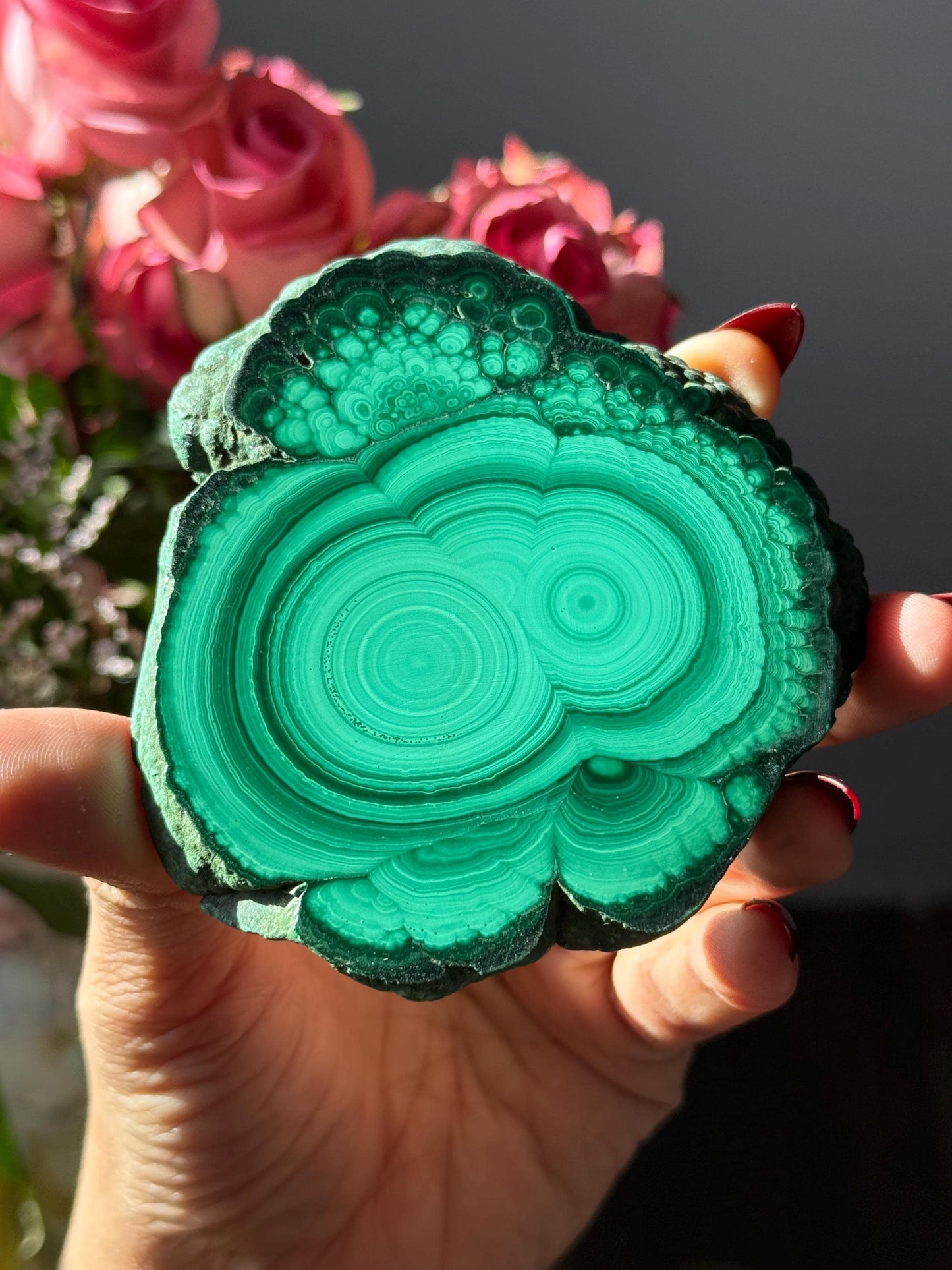 Druzy Malachite Slab, Polished Malachite, Malachite, Natural Home Decoration, Crystal Gifts For Friends,