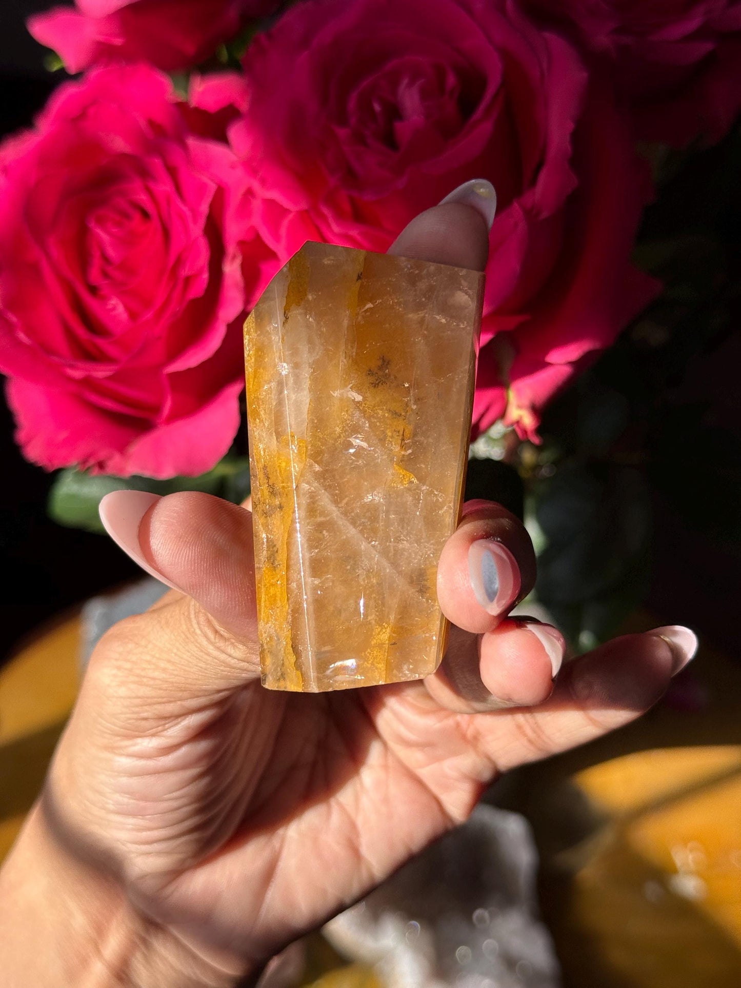 Dendritic Quartz, Girasol Quartz With Dendrites, Dendritic, Healing Crystals, Crystals, Crystals Gift, Metaphysical Crystals 65 mm