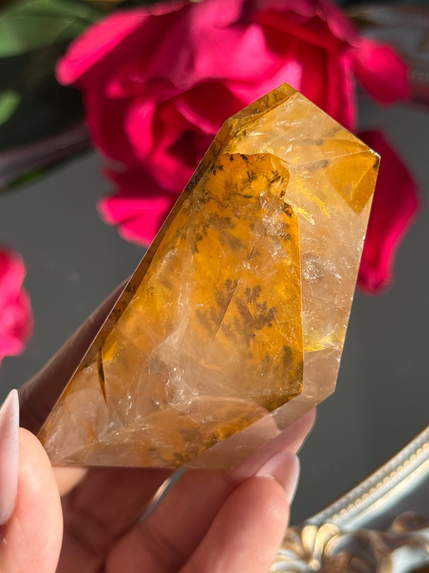 Dendritic Quartz, Girasol Quartz With Dendrites, Dendritic, Crystal Gifts