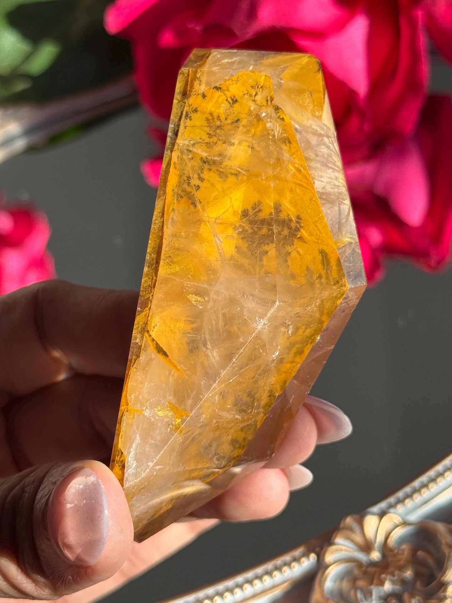 Dendritic Quartz, Girasol Quartz With Dendrites, Dendritic, Crystal Gifts