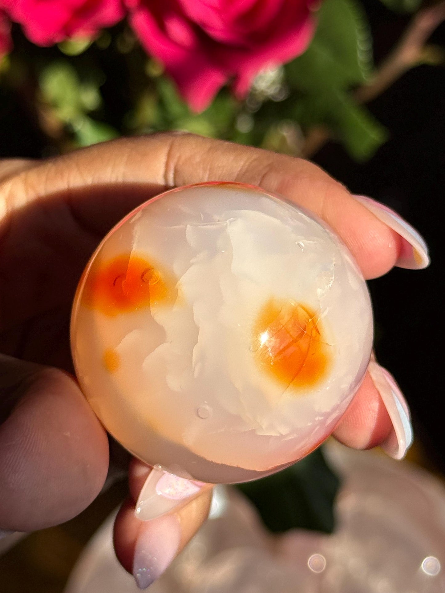 Unique Carnelian Sphere, Pink Carnelian, Carnelian, Healing Crystals