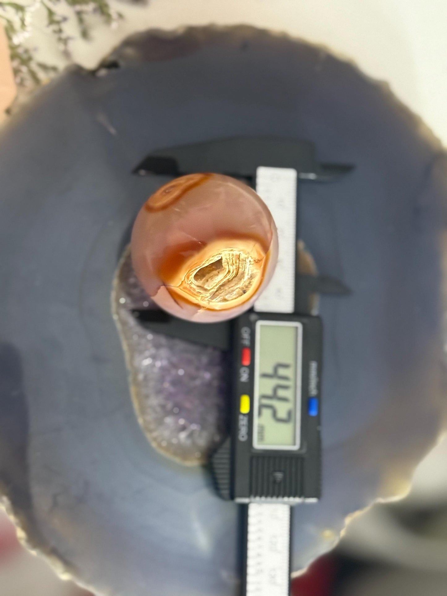 Unique Carnelian Sphere, Pink Carnelian, Carnelian, Healing Crystals