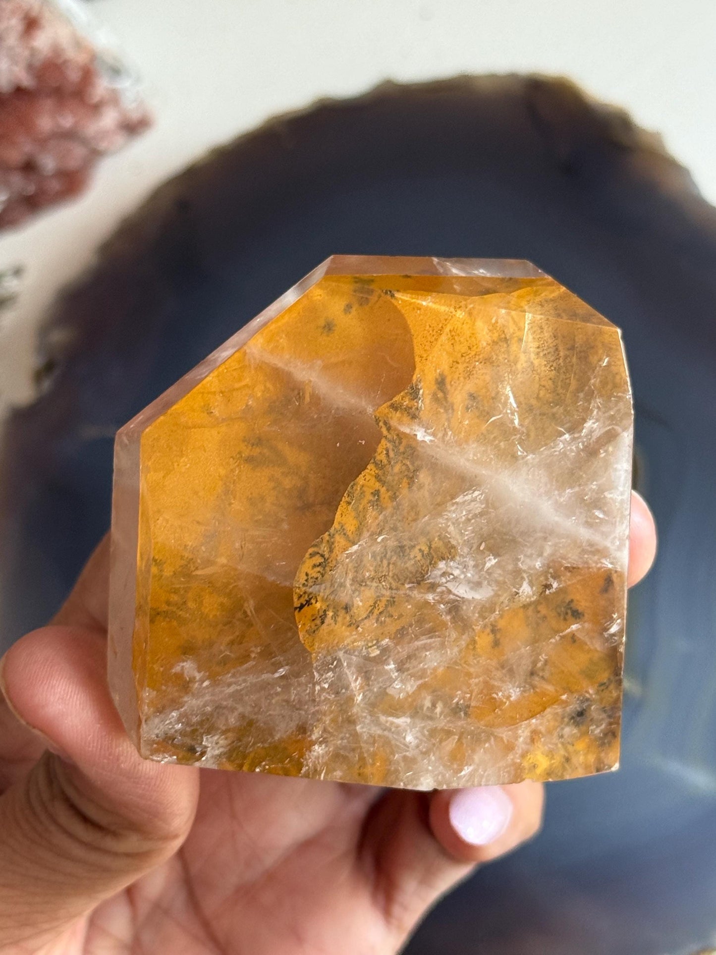 Dendritic Quartz, Girasol Quartz With Dendrites, Dendritic, Crystal Gifts