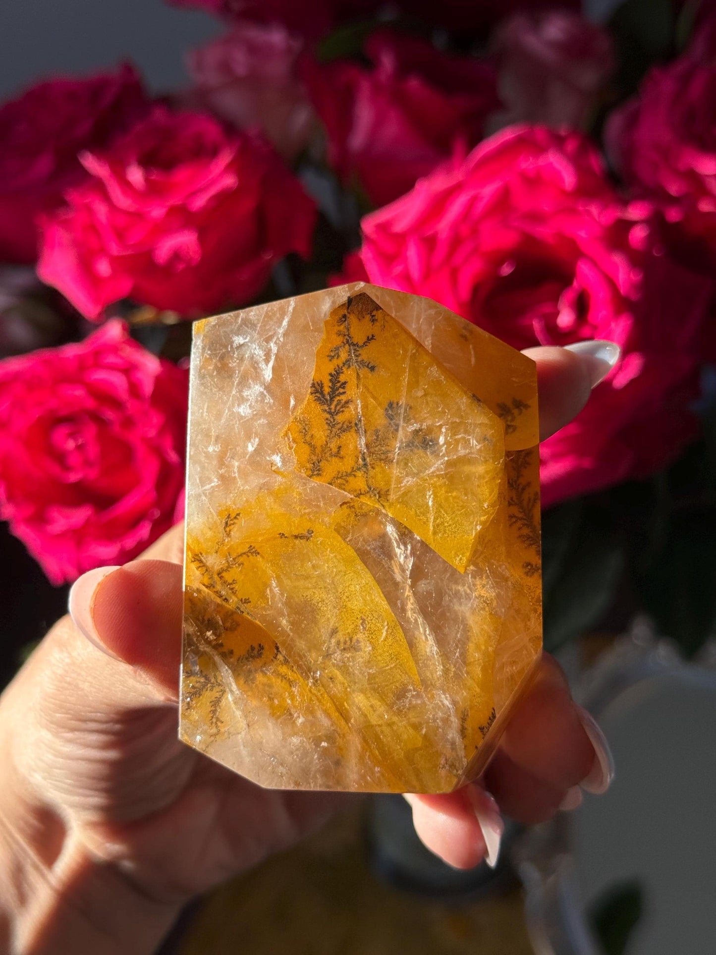 Dendritic Quartz, Girasol Quartz With Dendrites, Dendritic, Crystal Gifts