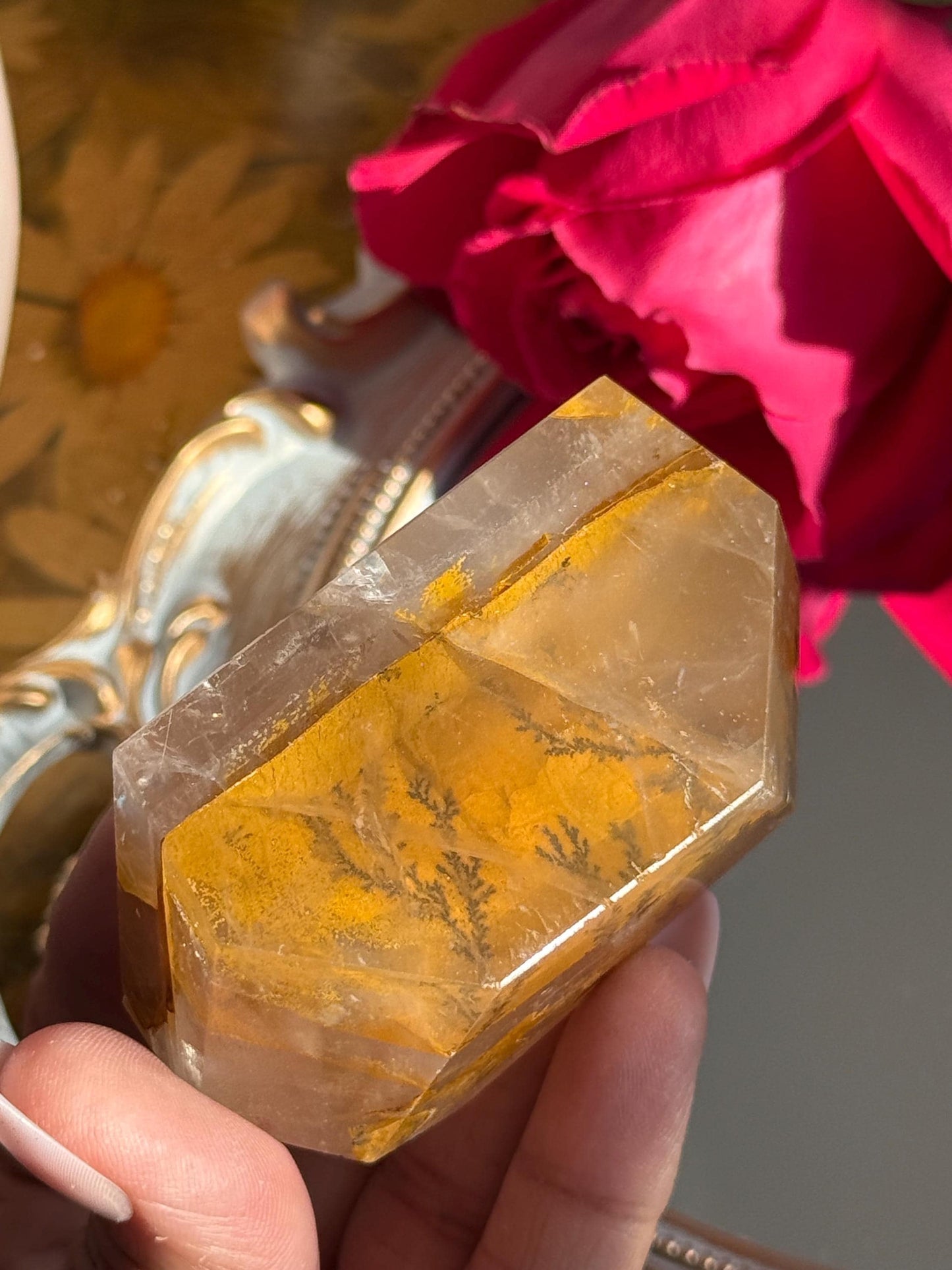 Dendritic Quartz, Girasol Quartz With Dendrites, Dendritic, Crystal Gifts