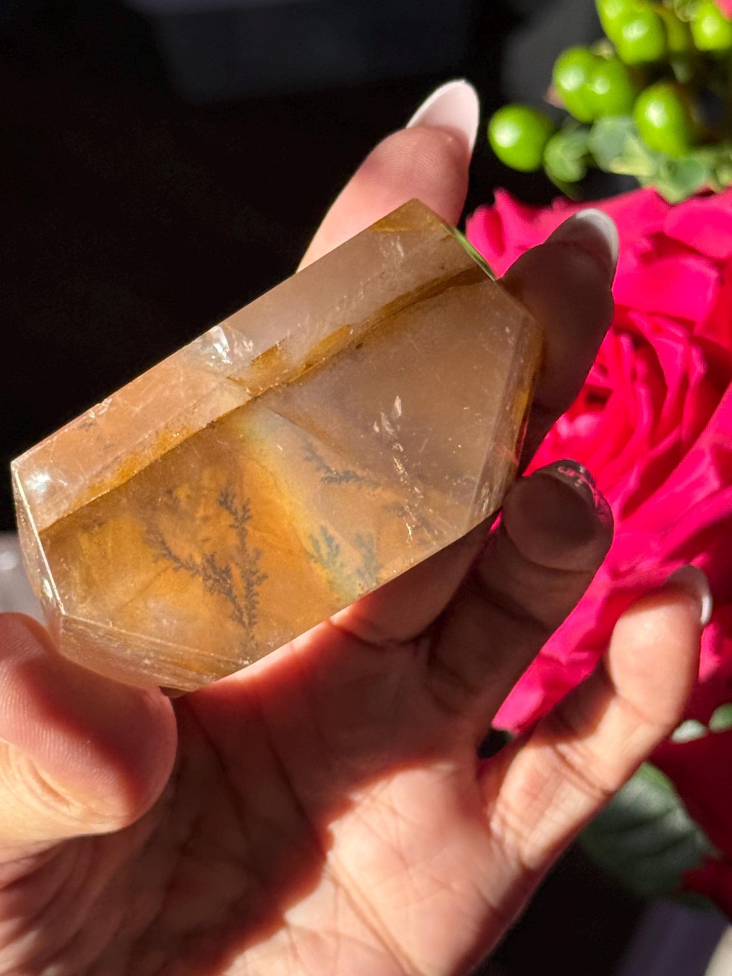 Dendritic Quartz, Girasol Quartz With Dendrites, Dendritic, Crystal Gifts