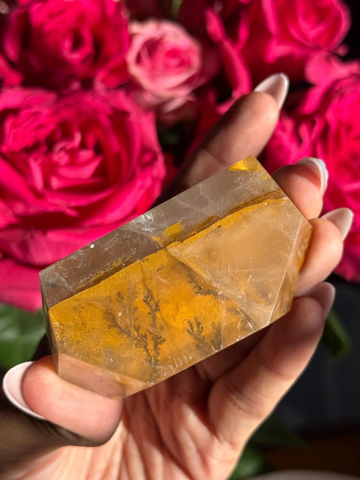 Dendritic Quartz, Girasol Quartz With Dendrites, Dendritic, Crystal Gifts