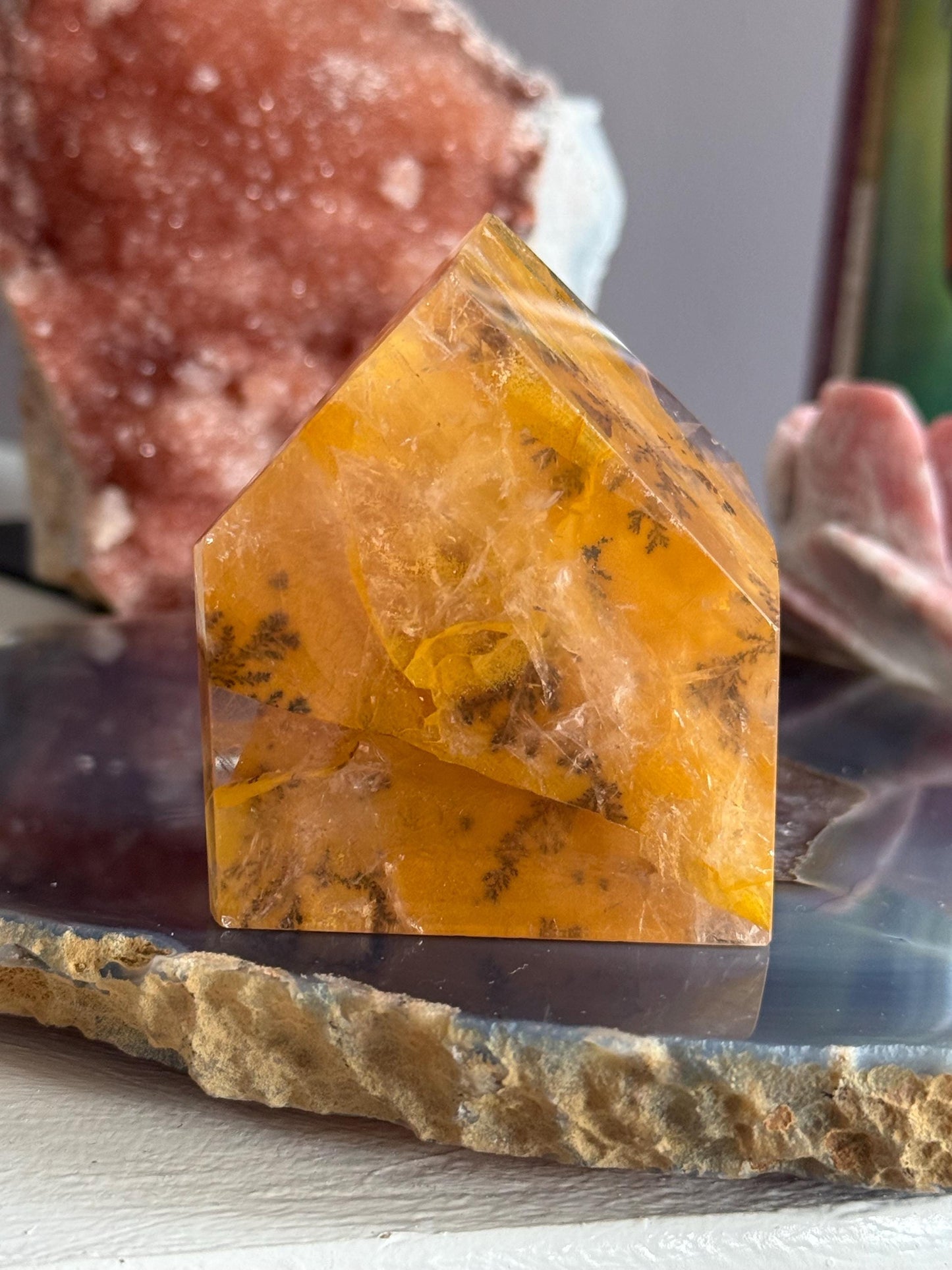 Dendritic Quartz, Girasol Quartz With Dendrites, Dendritic, Crystal Gifts