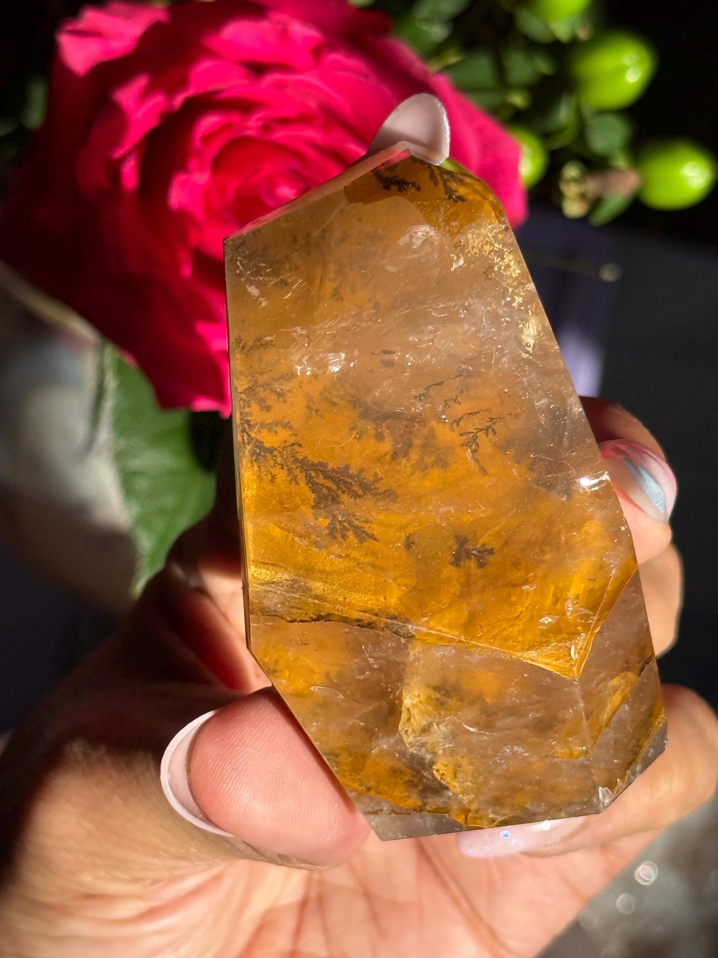 Dendritic Quartz, Girasol Quartz With Dendrites, Dendritic, Crystal Gifts