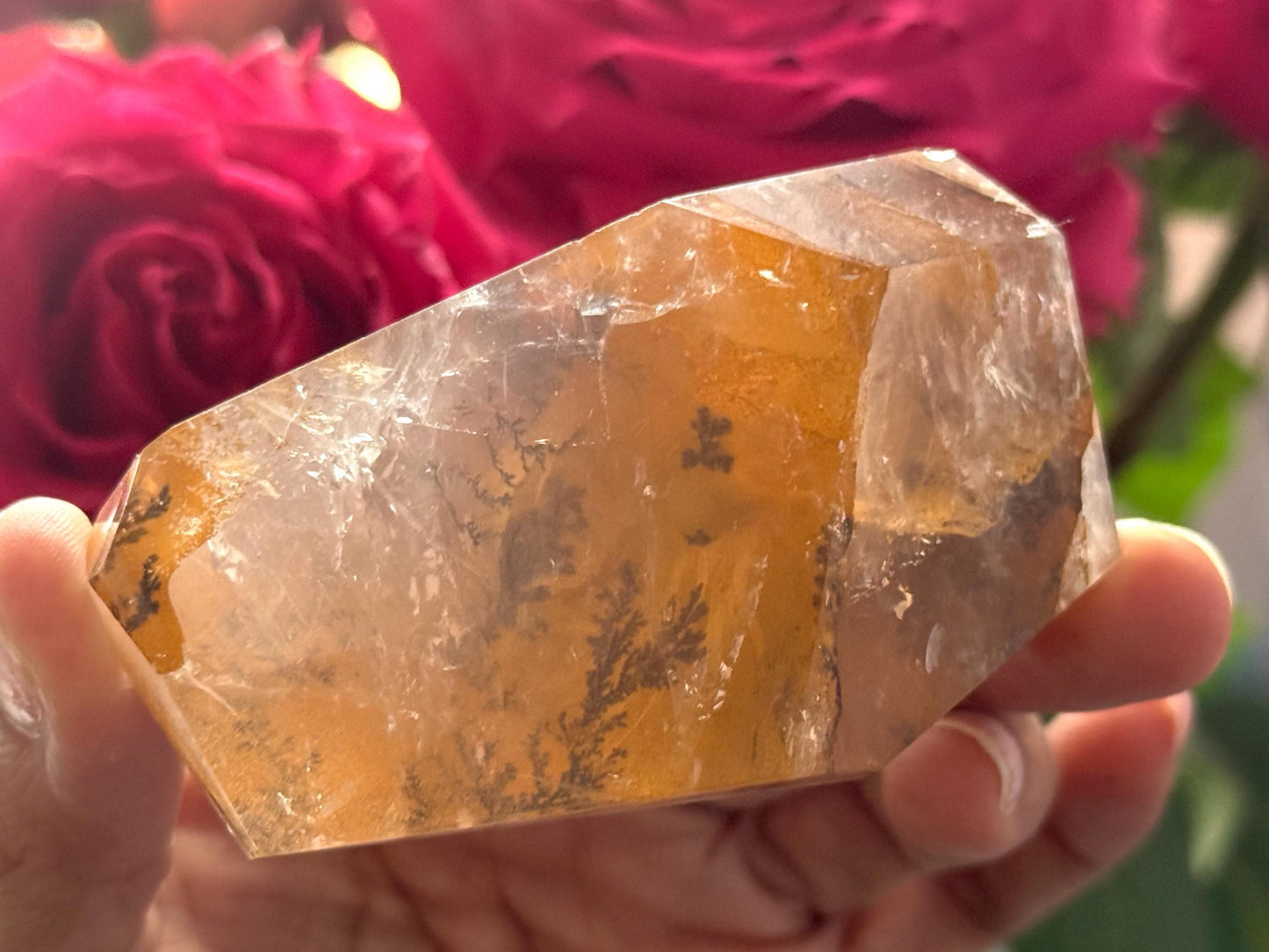 Dendritic Quartz, Girasol Quartz With Dendrites, Dendritic, Crystal Gifts