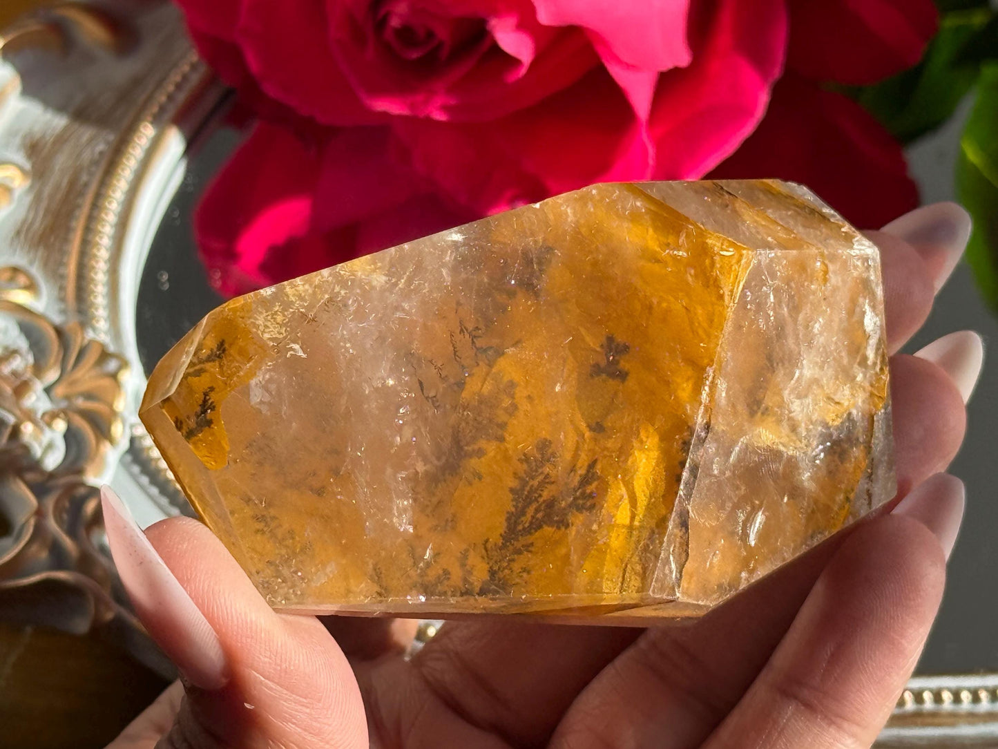 Dendritic Quartz, Girasol Quartz With Dendrites, Dendritic, Crystal Gifts