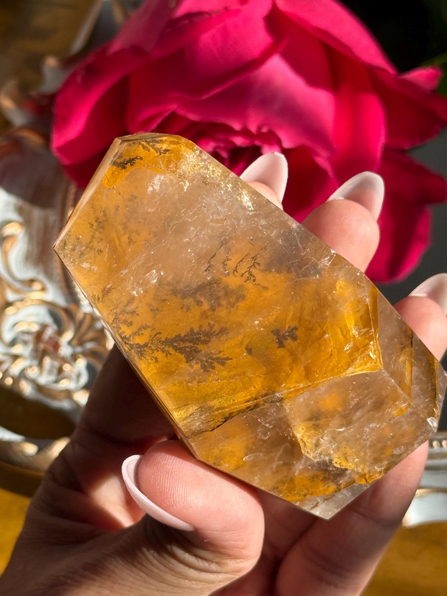 Dendritic Quartz, Girasol Quartz With Dendrites, Dendritic, Crystal Gifts