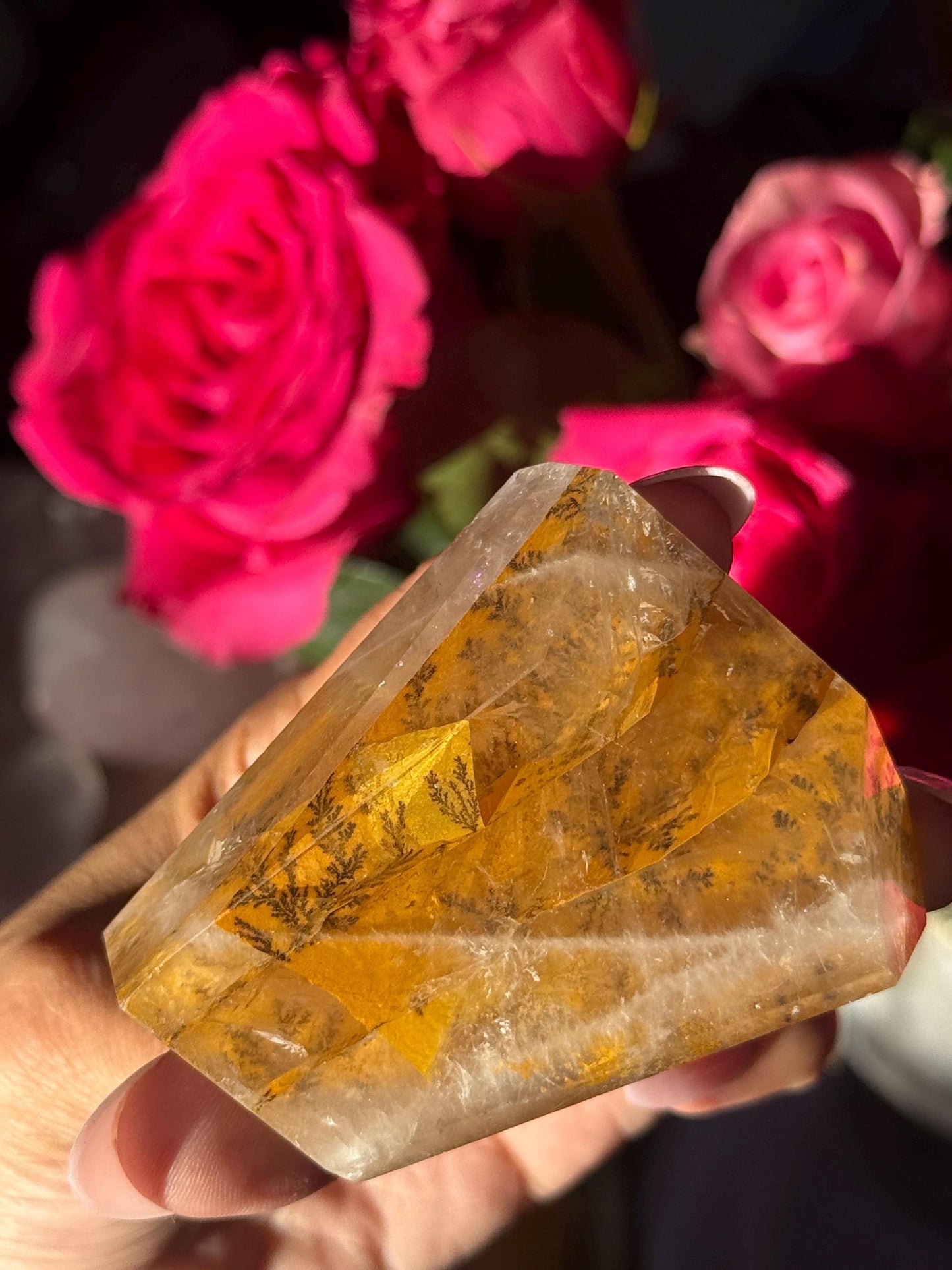 Dendritic Quartz, Girasol Quartz With Dendrites, Dendritic, Crystal Gifts