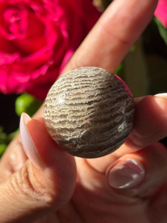 Thousand Layer Crystal Sphere, Mini Lodolite Sphere