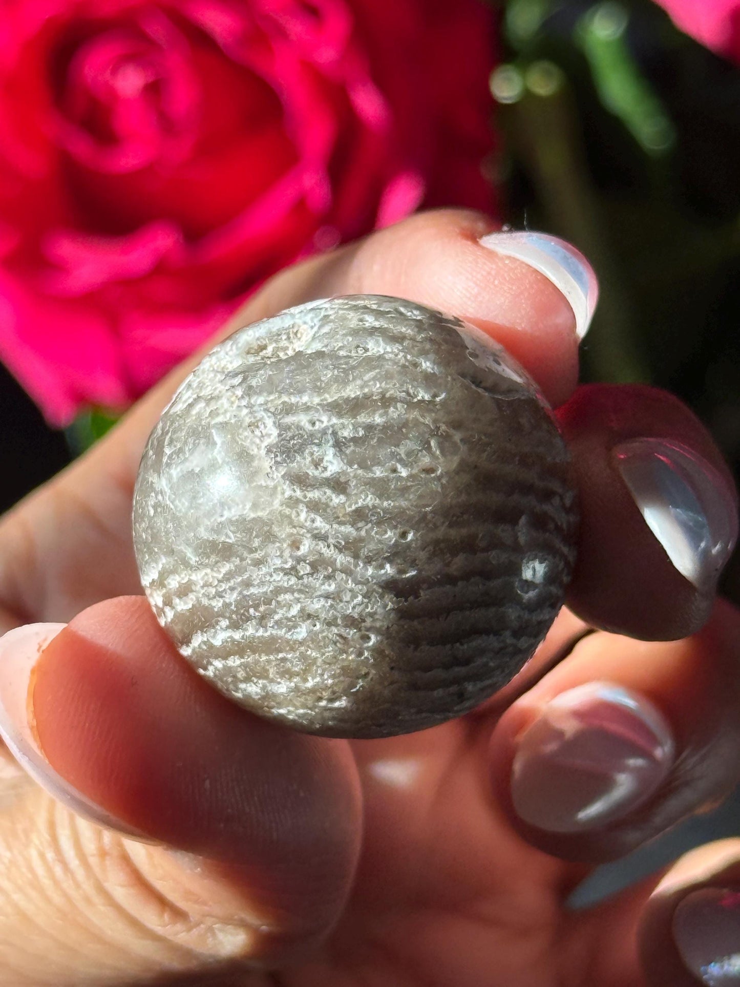 Thousand Layer Crystal Sphere, Mini Lodolite Sphere