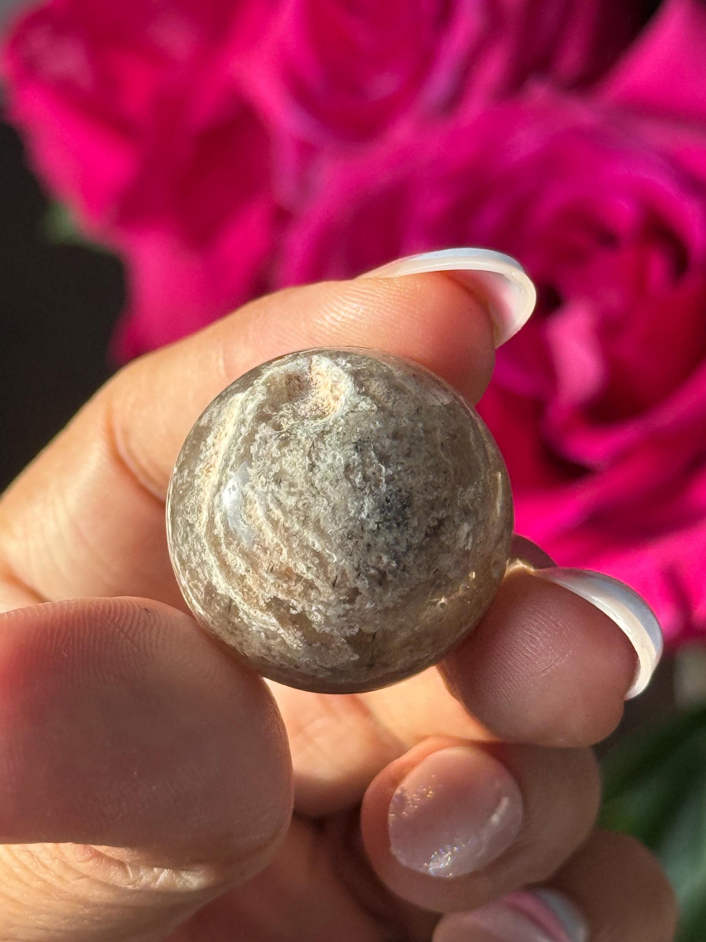 Thousand Layer Crystal Sphere, Mini Lodolite Sphere