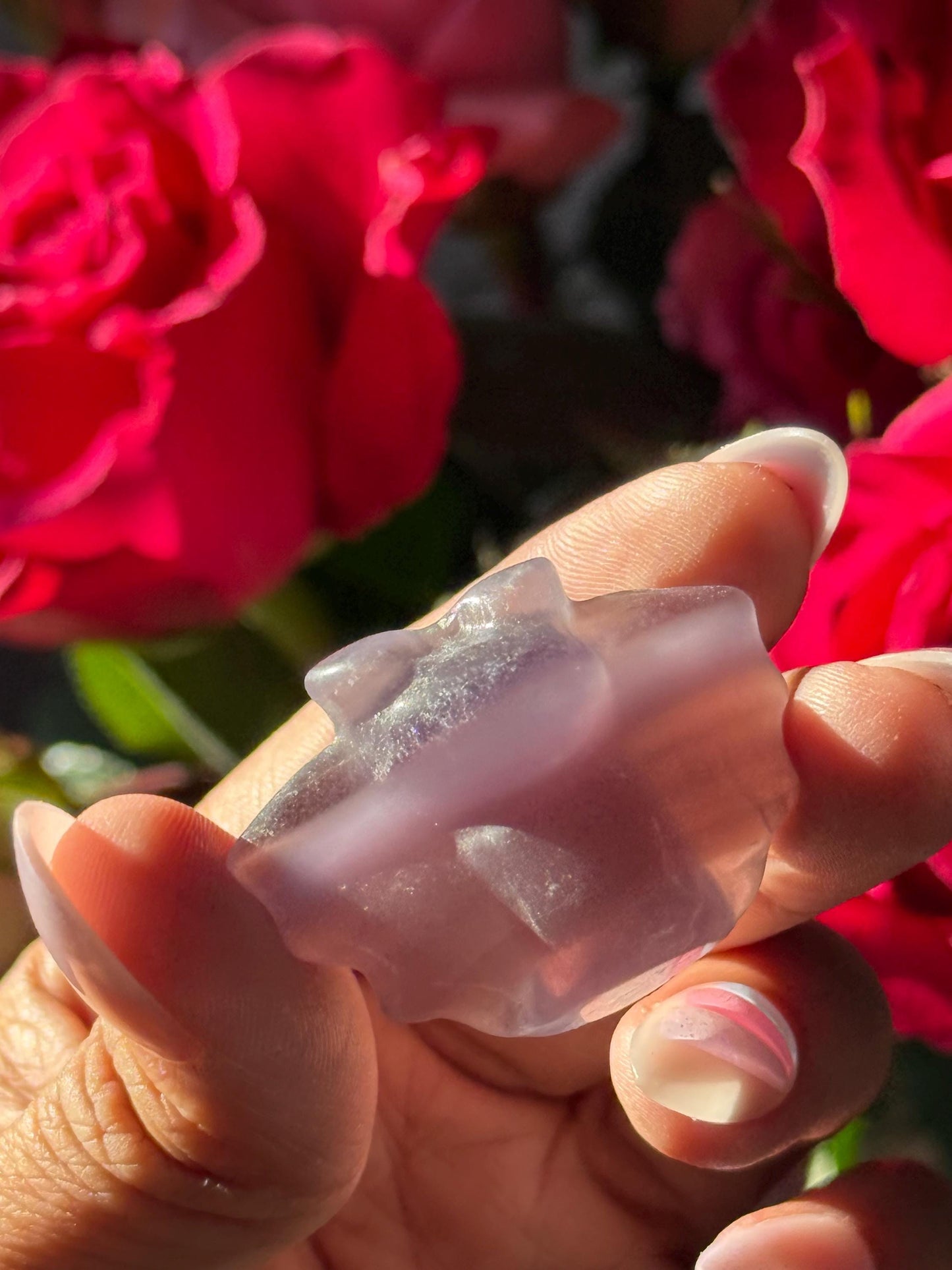 Fluorite baby bat, Crystal Bat, Halloween Crystal Carvings,