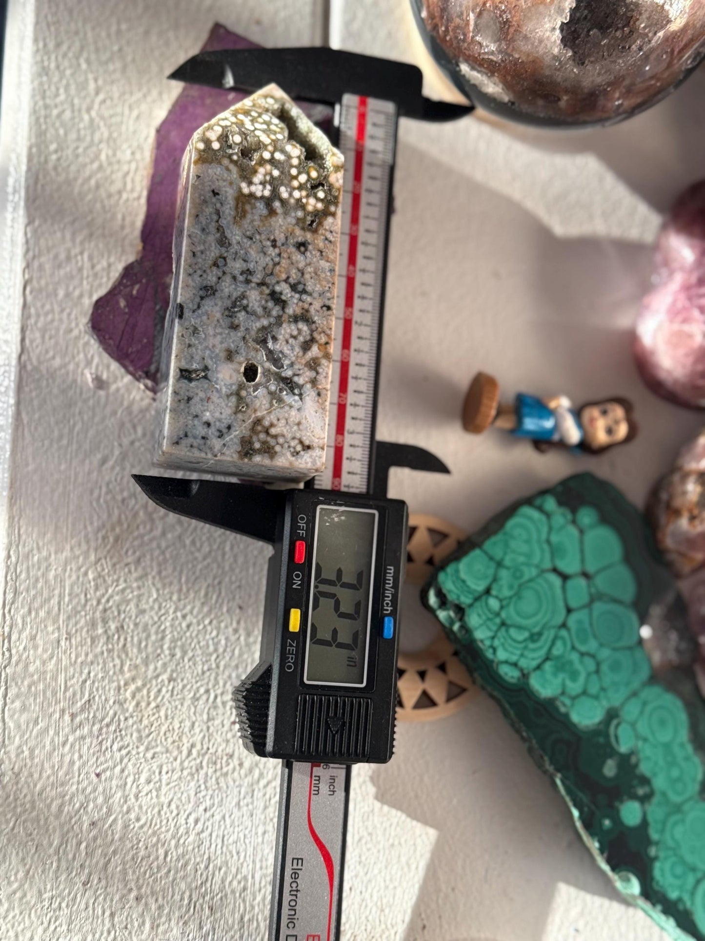 Botryoidal Ocean Jasper Tower, Druzy Ocean Japaer, Bubble Ocean Jasper