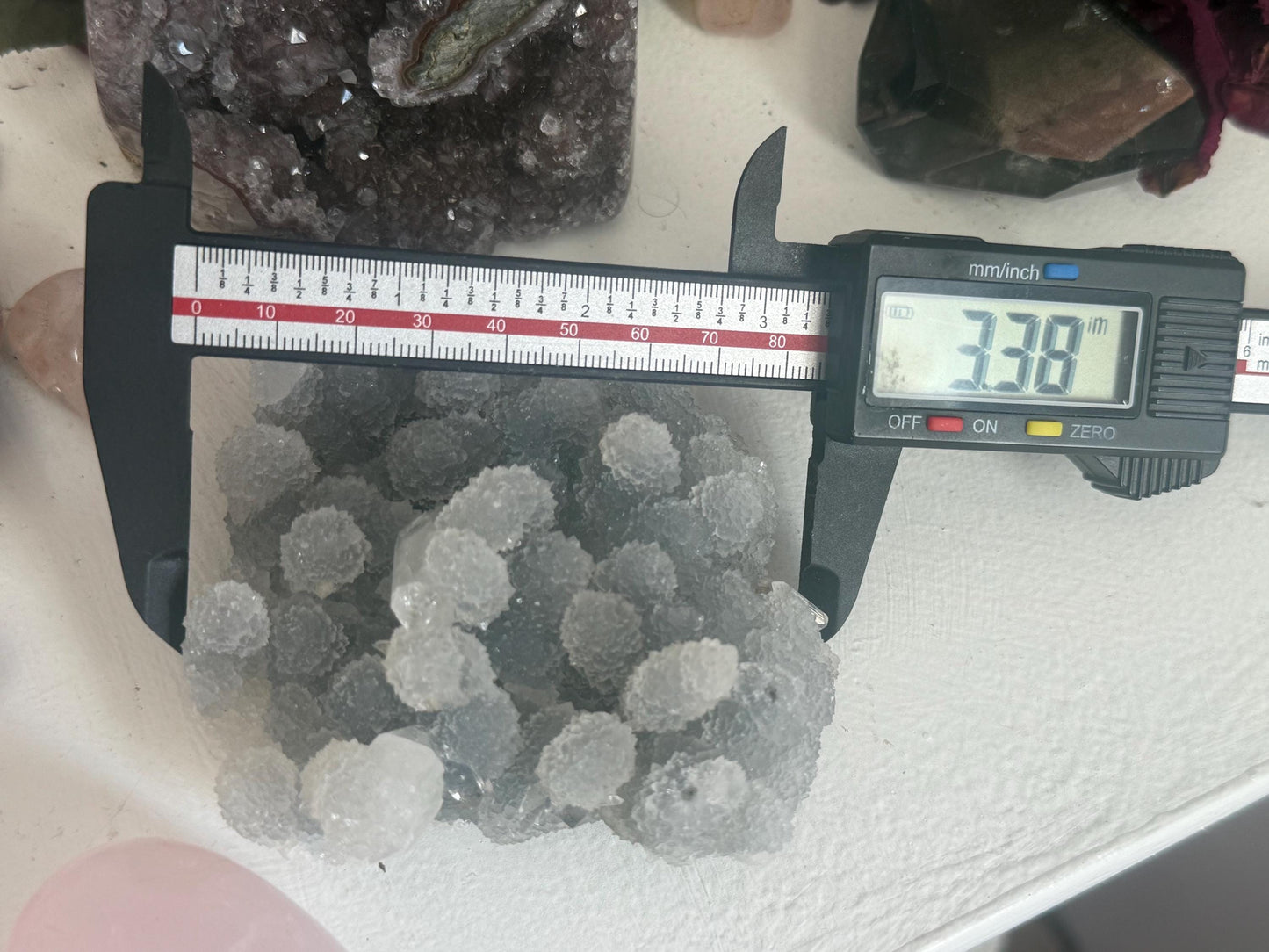 Blue Apophyllite Cluster From India, Apophyllite, Botryoidal Raw Specimen Cluster