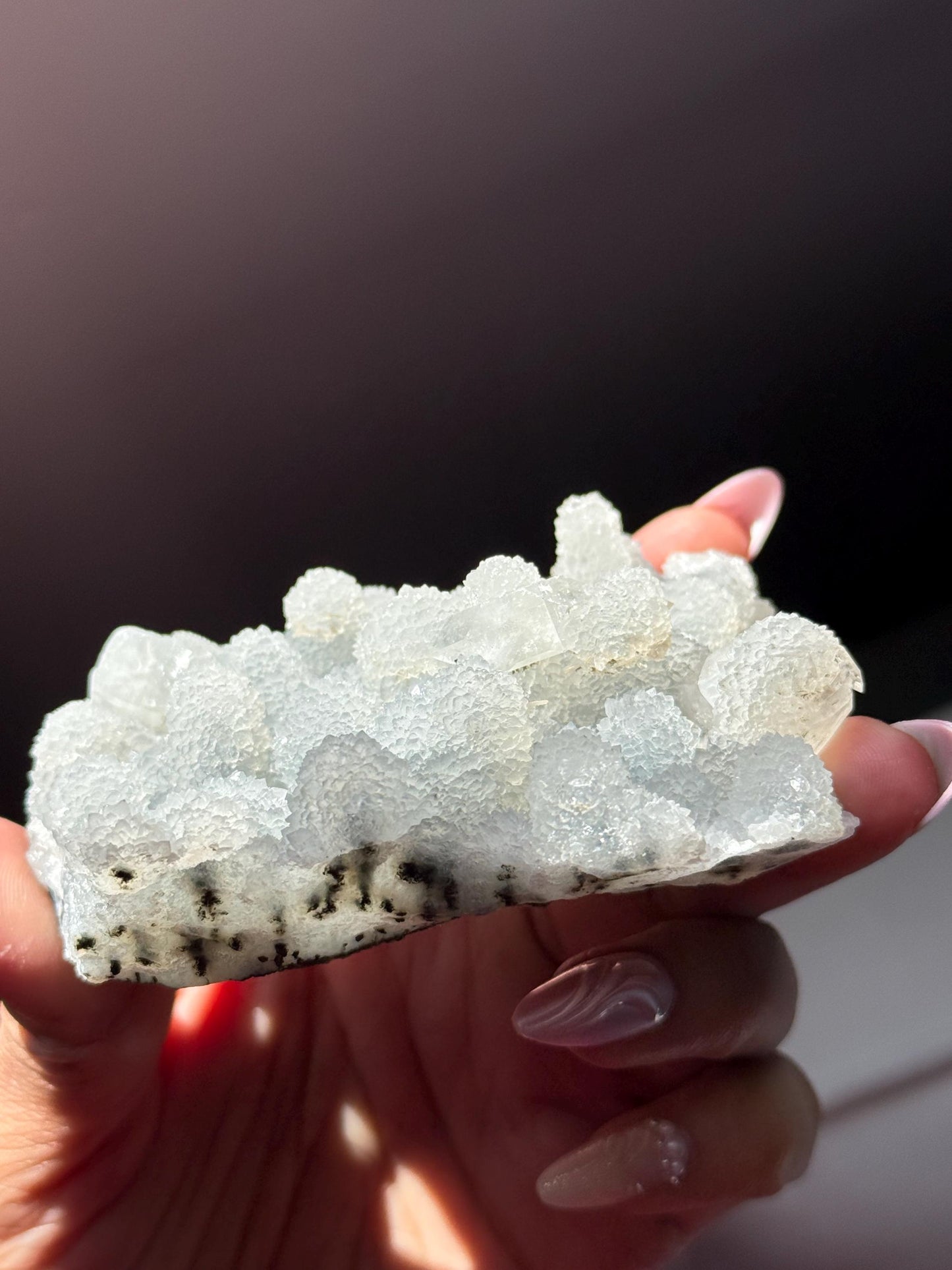 Blue Apophyllite Cluster From India, Apophyllite, Botryoidal Raw Specimen Cluster