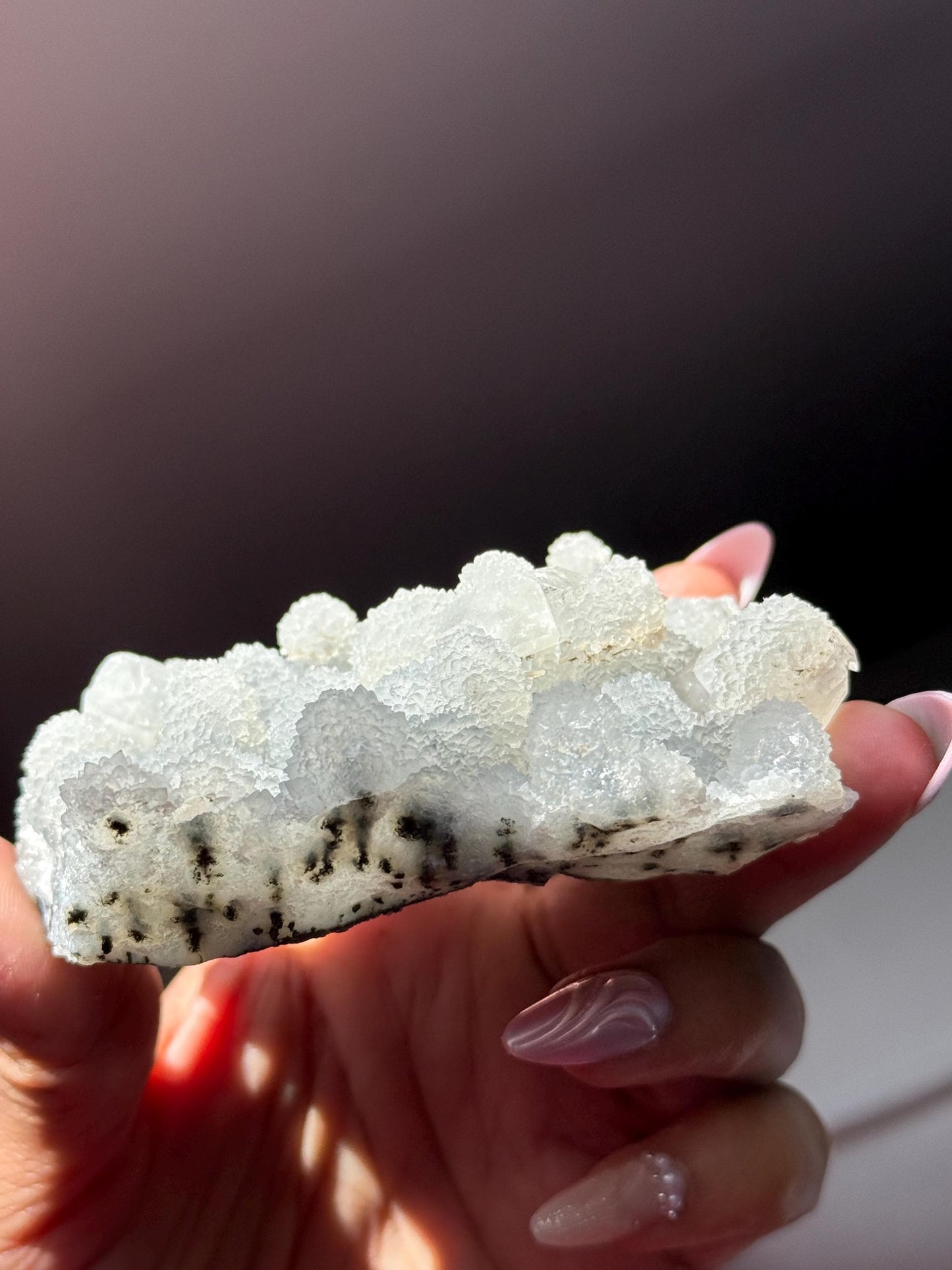 Blue Apophyllite Cluster From India, Apophyllite, Botryoidal Raw Specimen Cluster