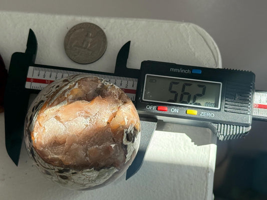 Druzy Pink Money Agate, Money Agate Sphere, Indonesian agate, Healing Crystals