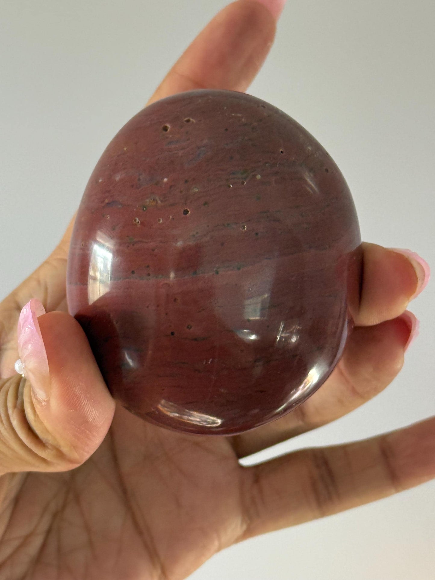 Ocean Jasper Palm Stone, Red Ocean Jasper, Purple Ocean Jasper Stone, Ocean Jasper, Worry Stone, Chakra Palm Stones, crystals for healing,