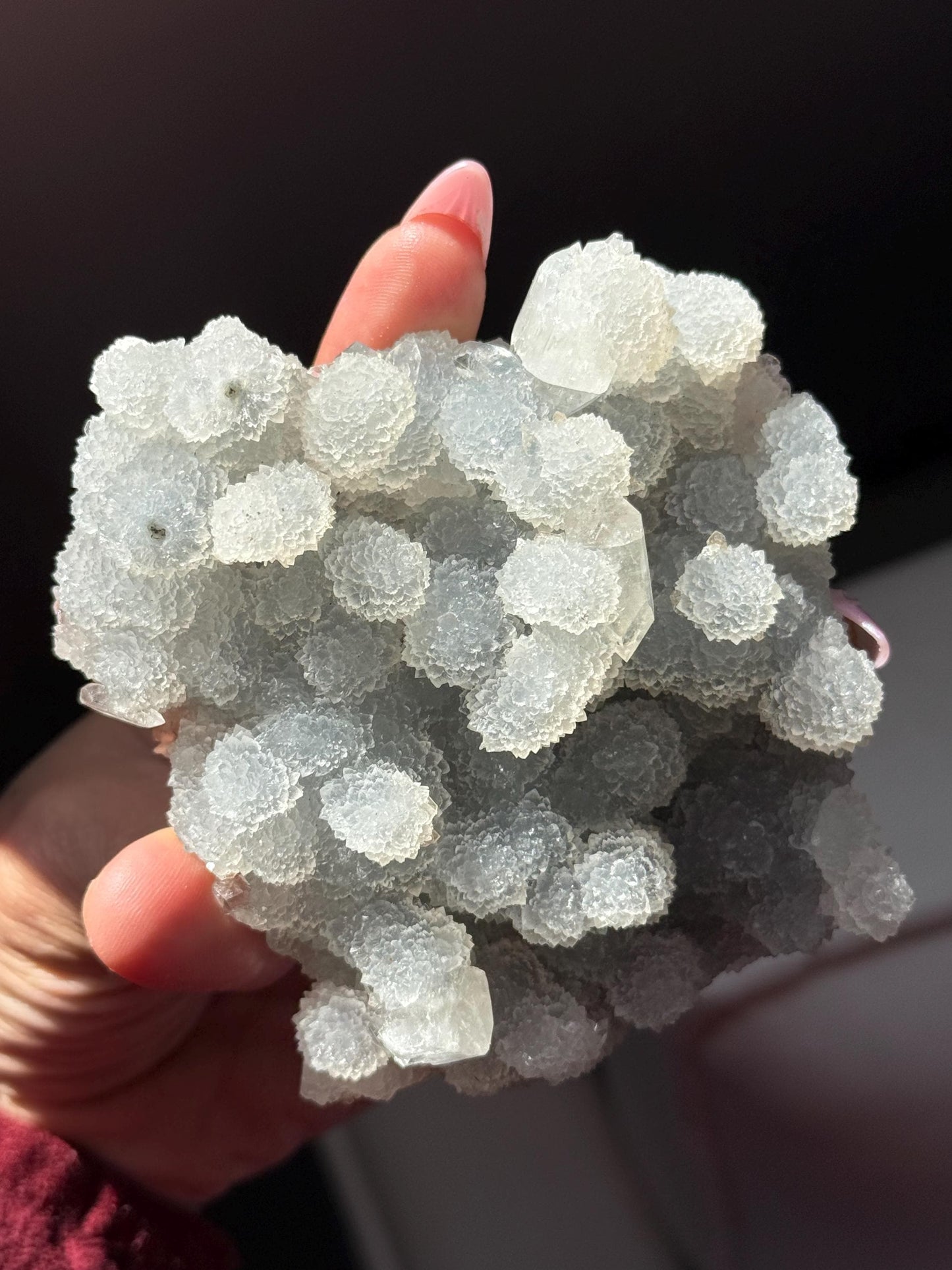 Blue Apophyllite Cluster From India, Apophyllite, Botryoidal Raw Specimen Cluster