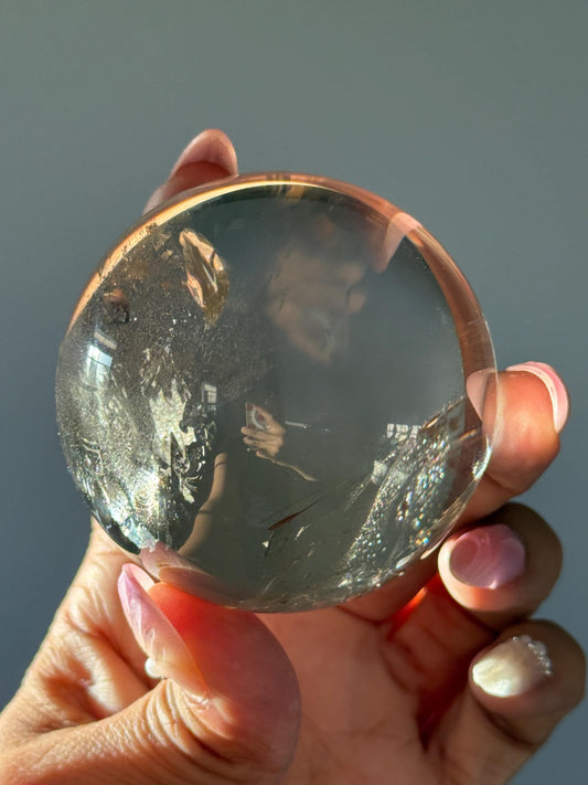 High Quality Smoky Quartz Sphere, Rainbow Smoky Quartz, Smoky Quartz, Crystal Ball, Crystals for Protection, Crystals for Root Chakra,