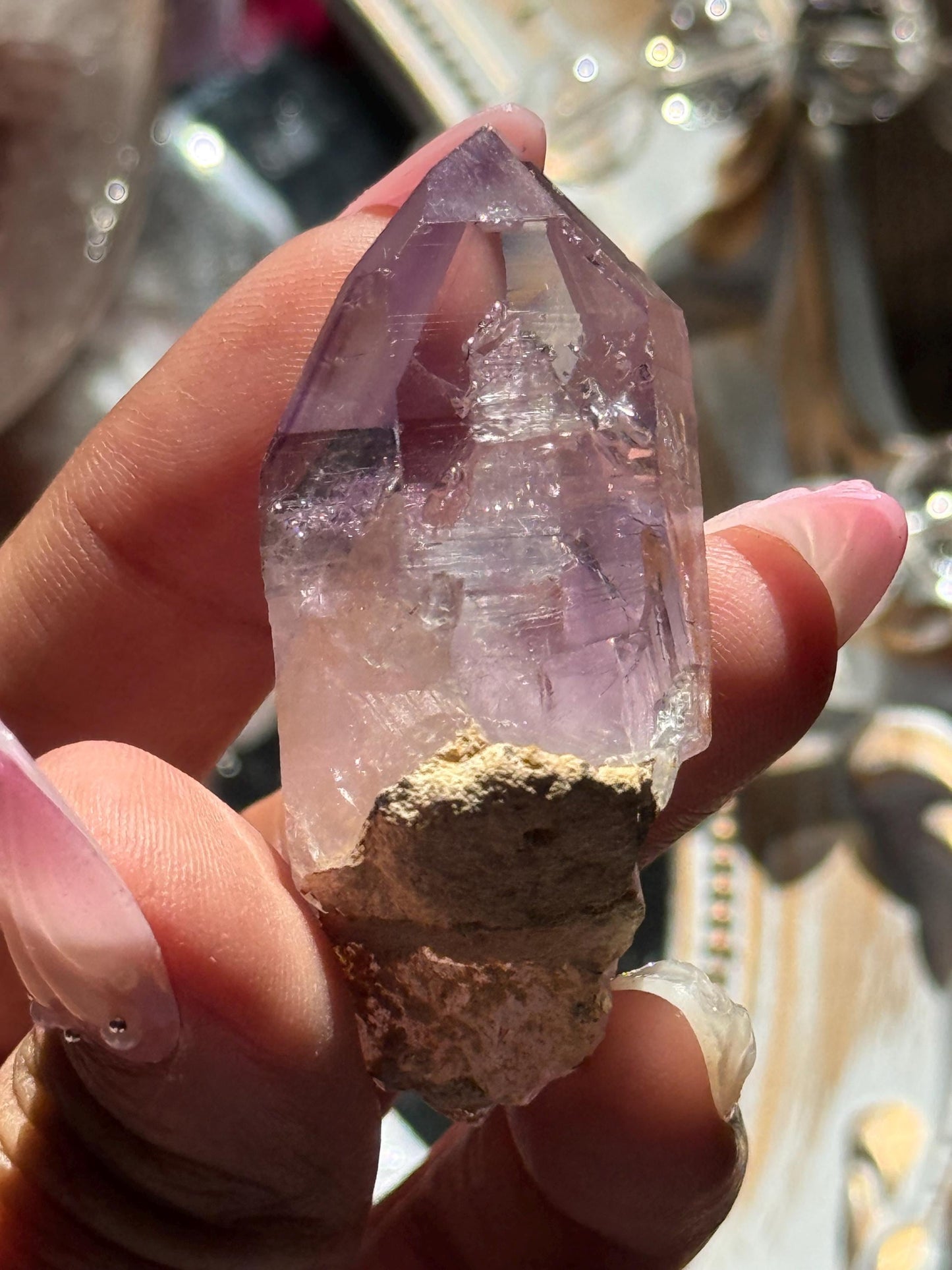 Vera Cruz Amethyst Crystal, Rare Collector Piece with Water Bubble
