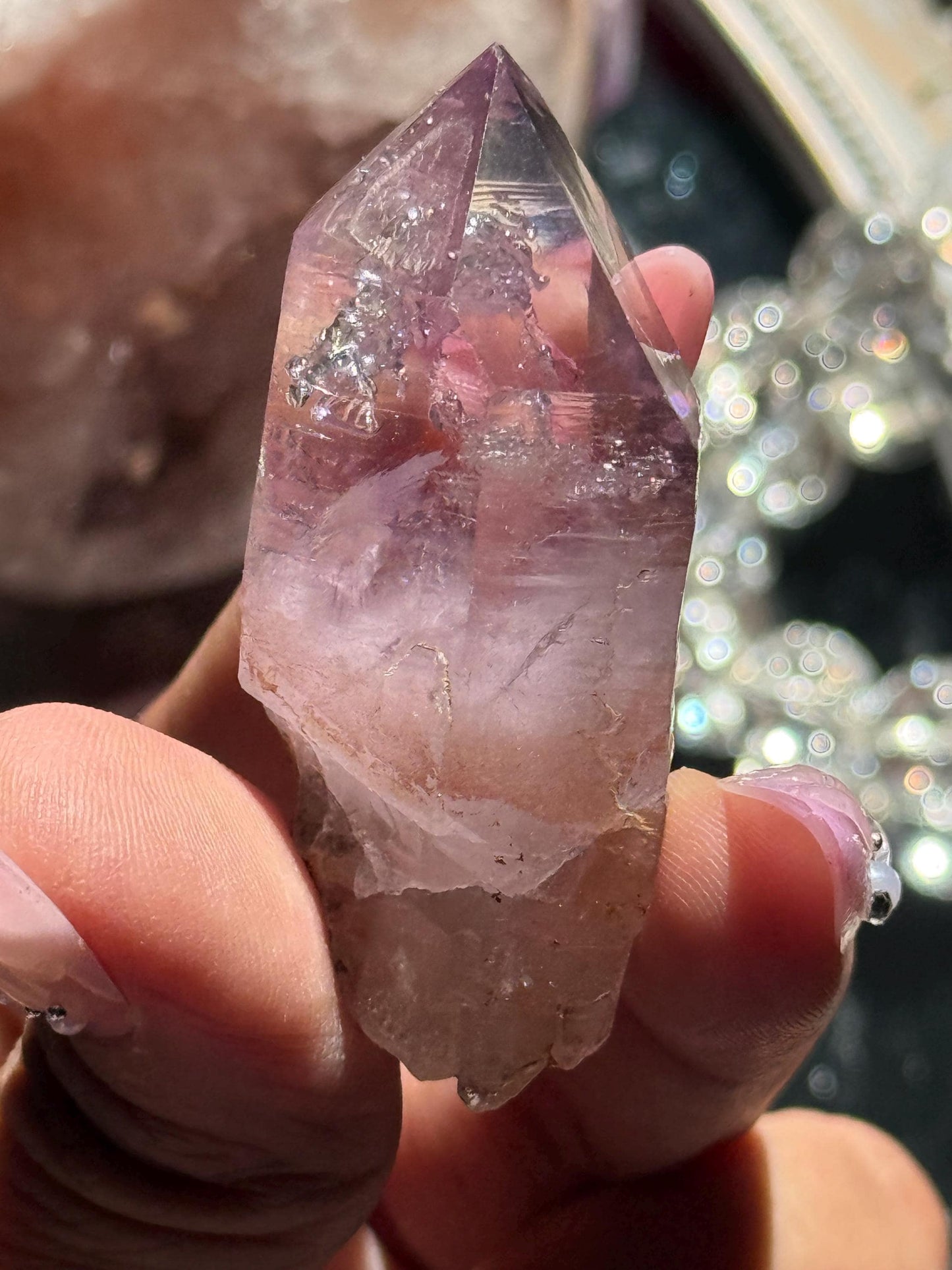 Vera Cruz Amethyst Crystal, Rare Collector Piece with Water Bubble