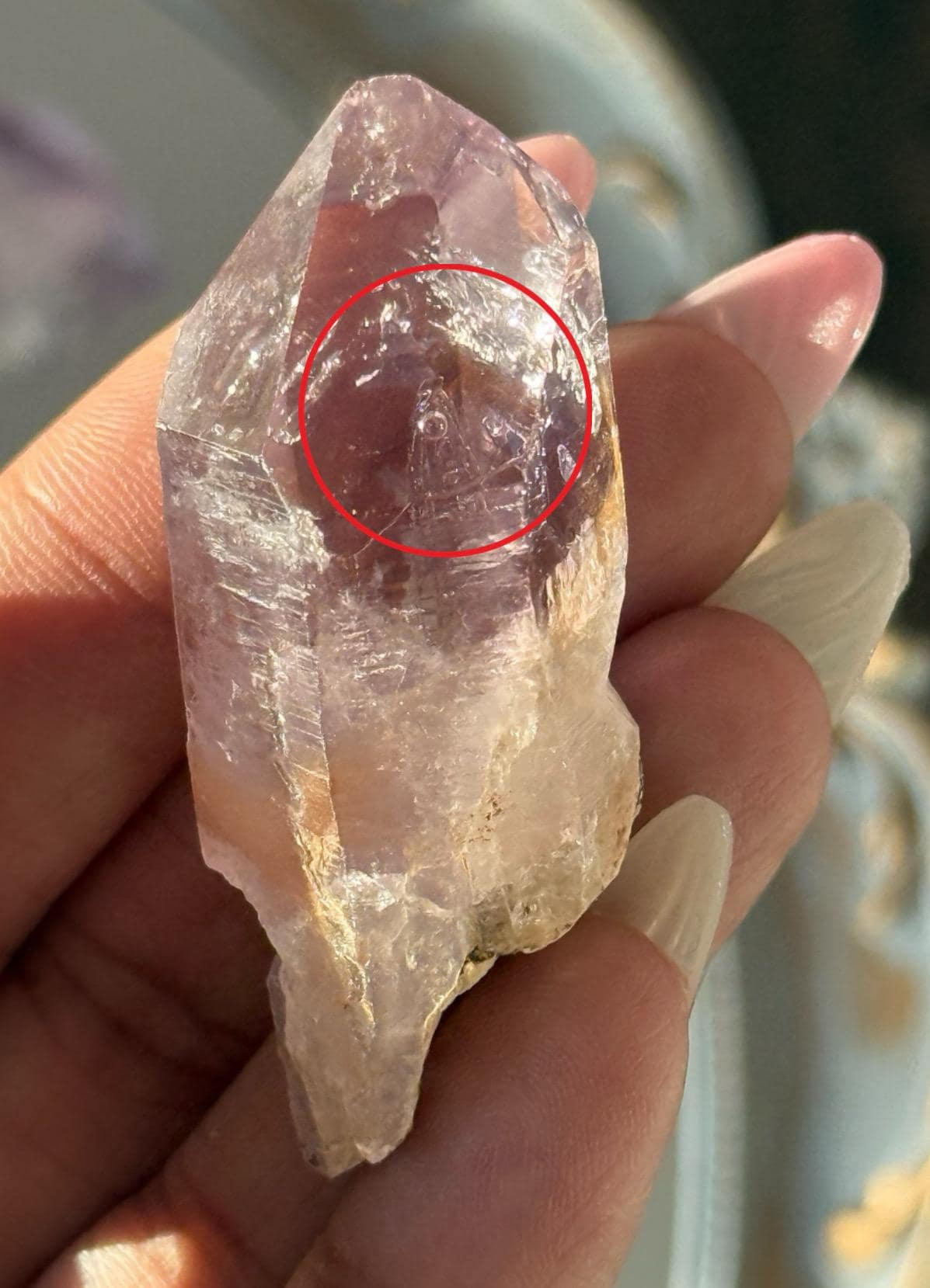 Vera Cruz Amethyst Crystal, Rare Collector Piece with Water Bubble