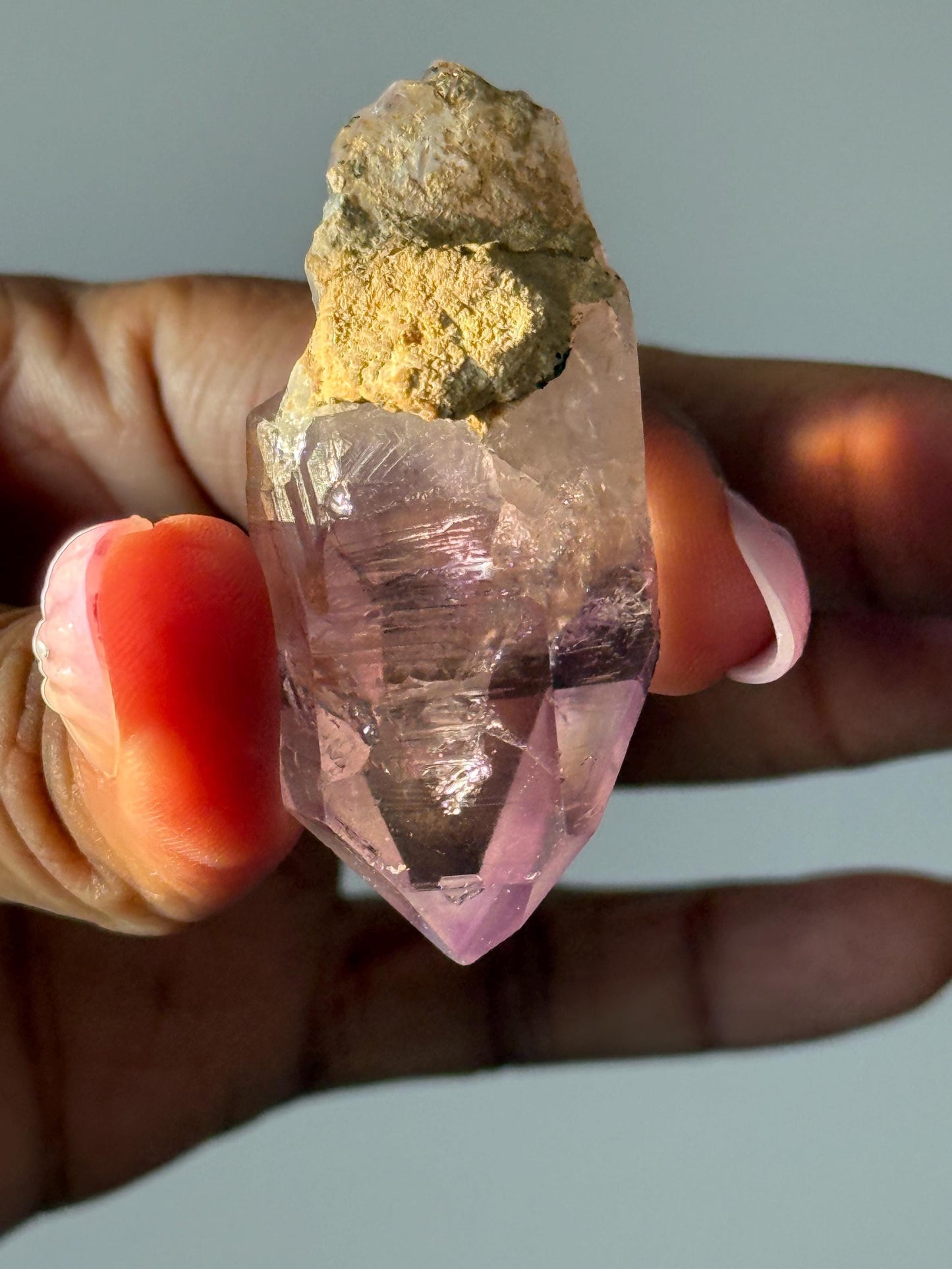Vera Cruz Amethyst Crystal, Rare Collector Piece with Water Bubble