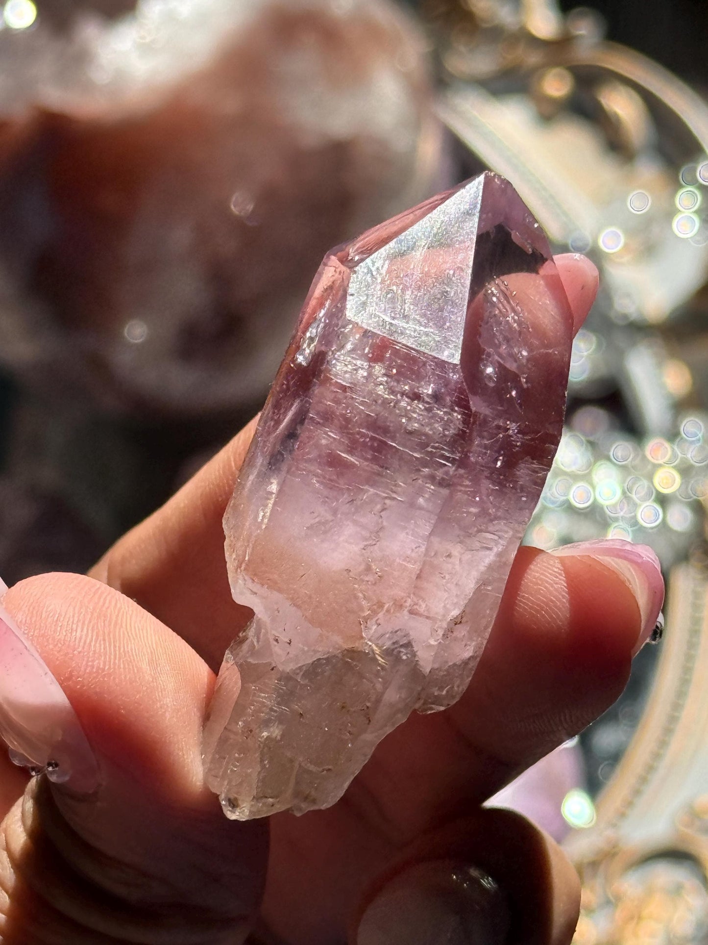 Vera Cruz Amethyst Crystal, Rare Collector Piece with Water Bubble