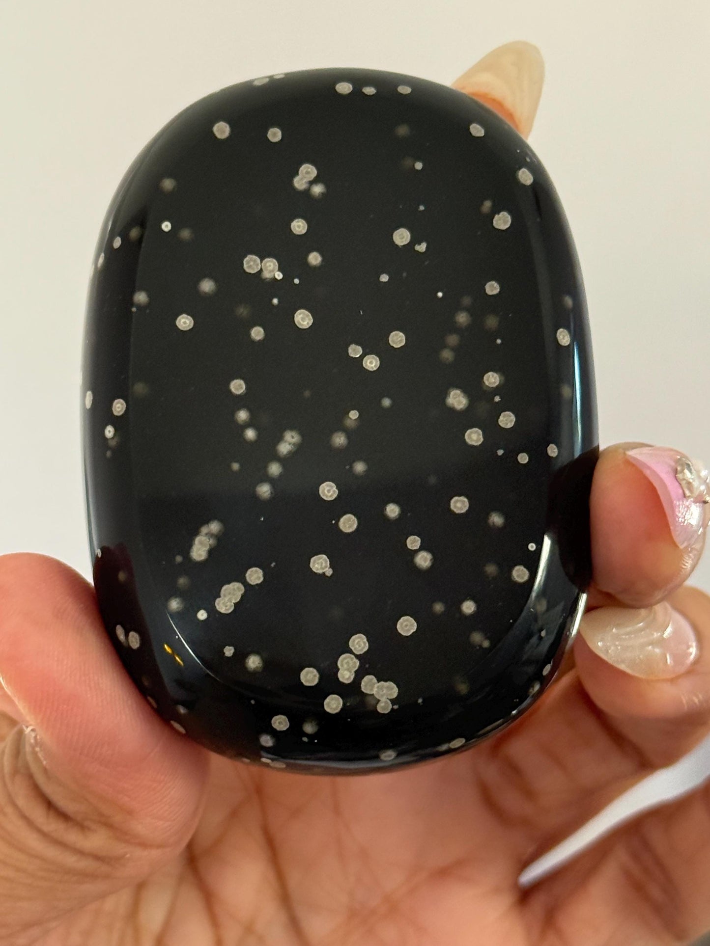 Stardust Obsidian Palmstone, Rare Obsidian From Jalisco Mexico,